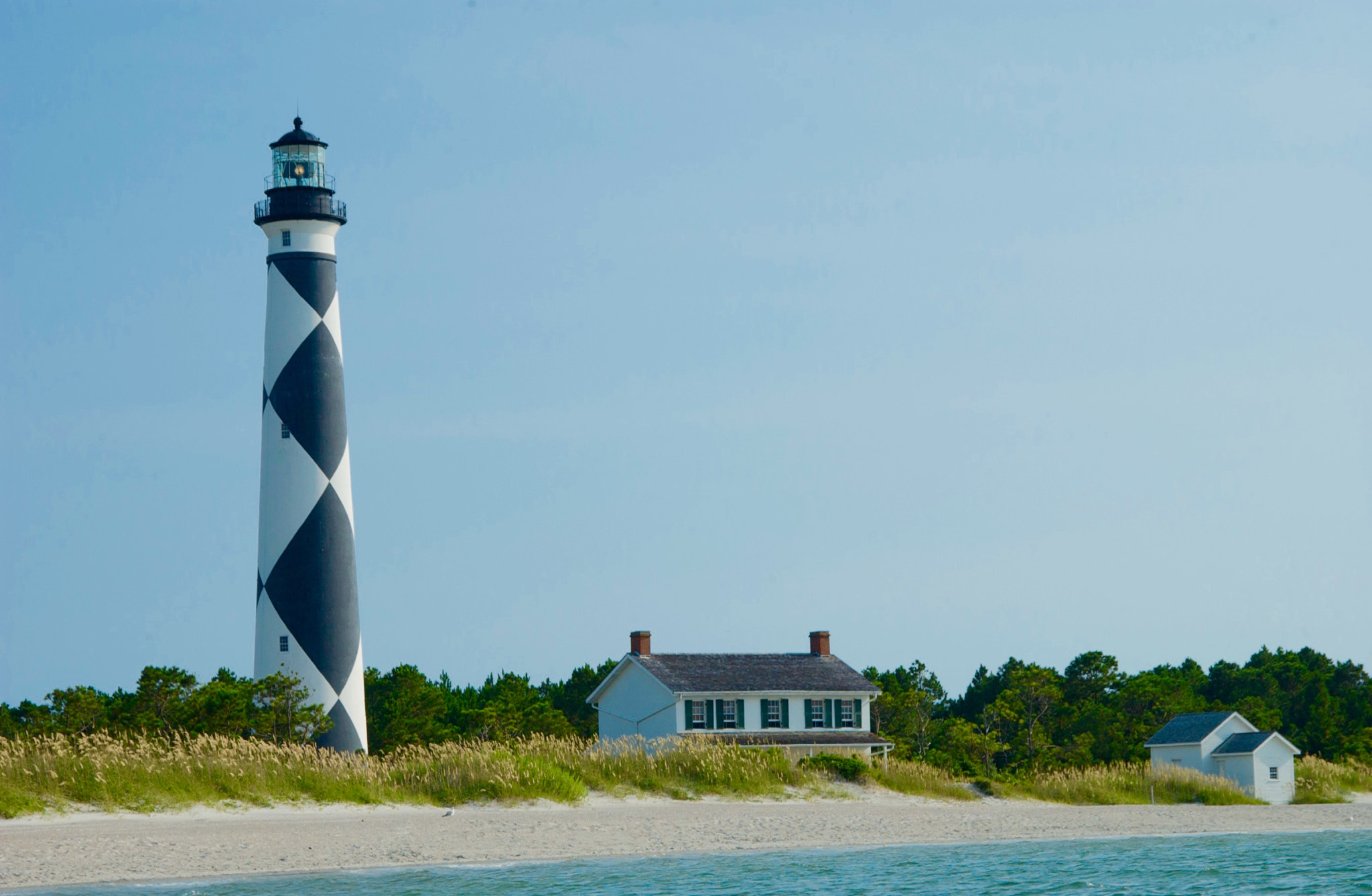 Nikon D1X sample photo. Cape lookout light photography