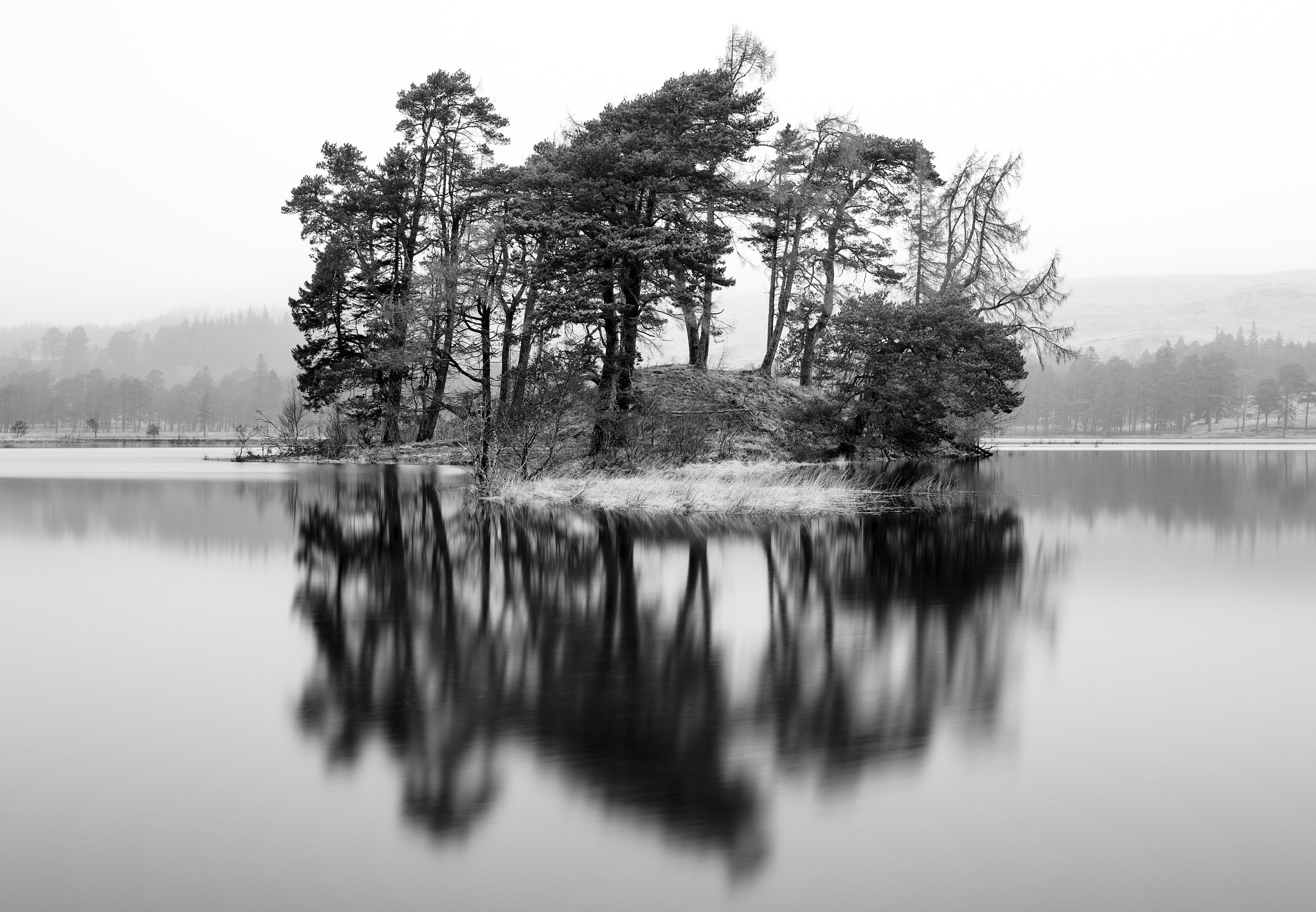 Canon EOS 5DS R sample photo. Loch tulla trees photography