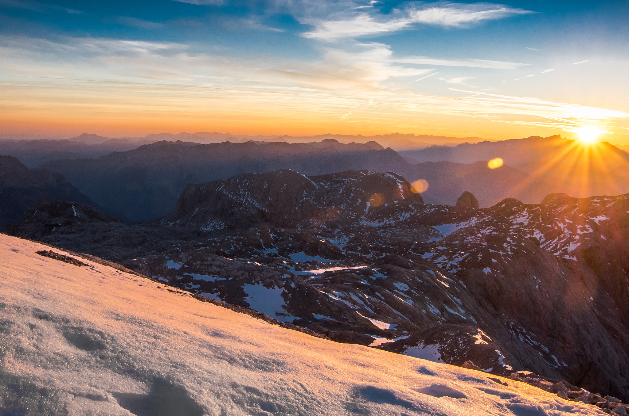 Pentax K-50 sample photo. Sunrise at 2940m photography