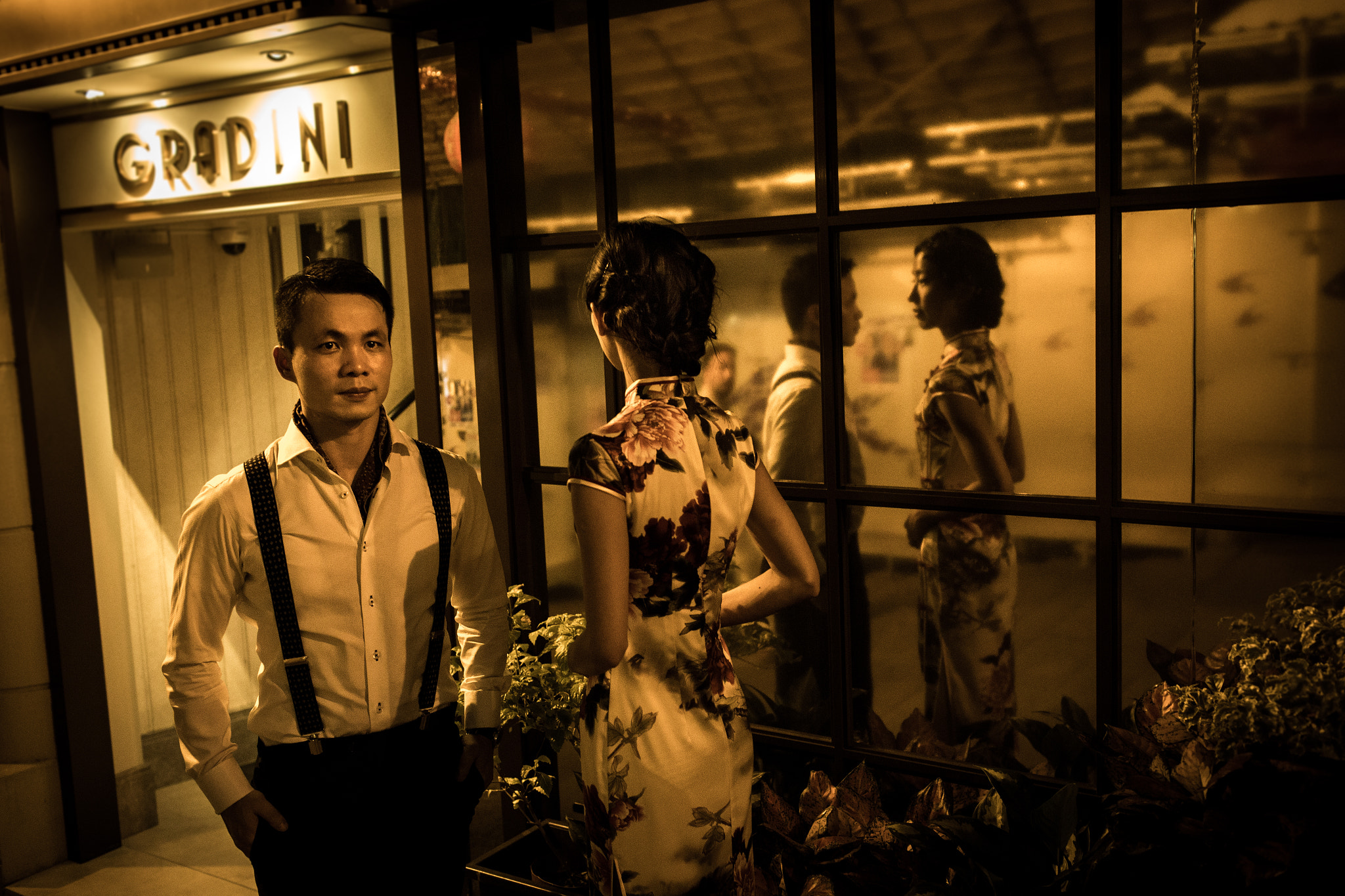 Canon EOS 6D + Canon EF 35mm F1.4L USM sample photo. A & b vintage theme pre-wedding photography