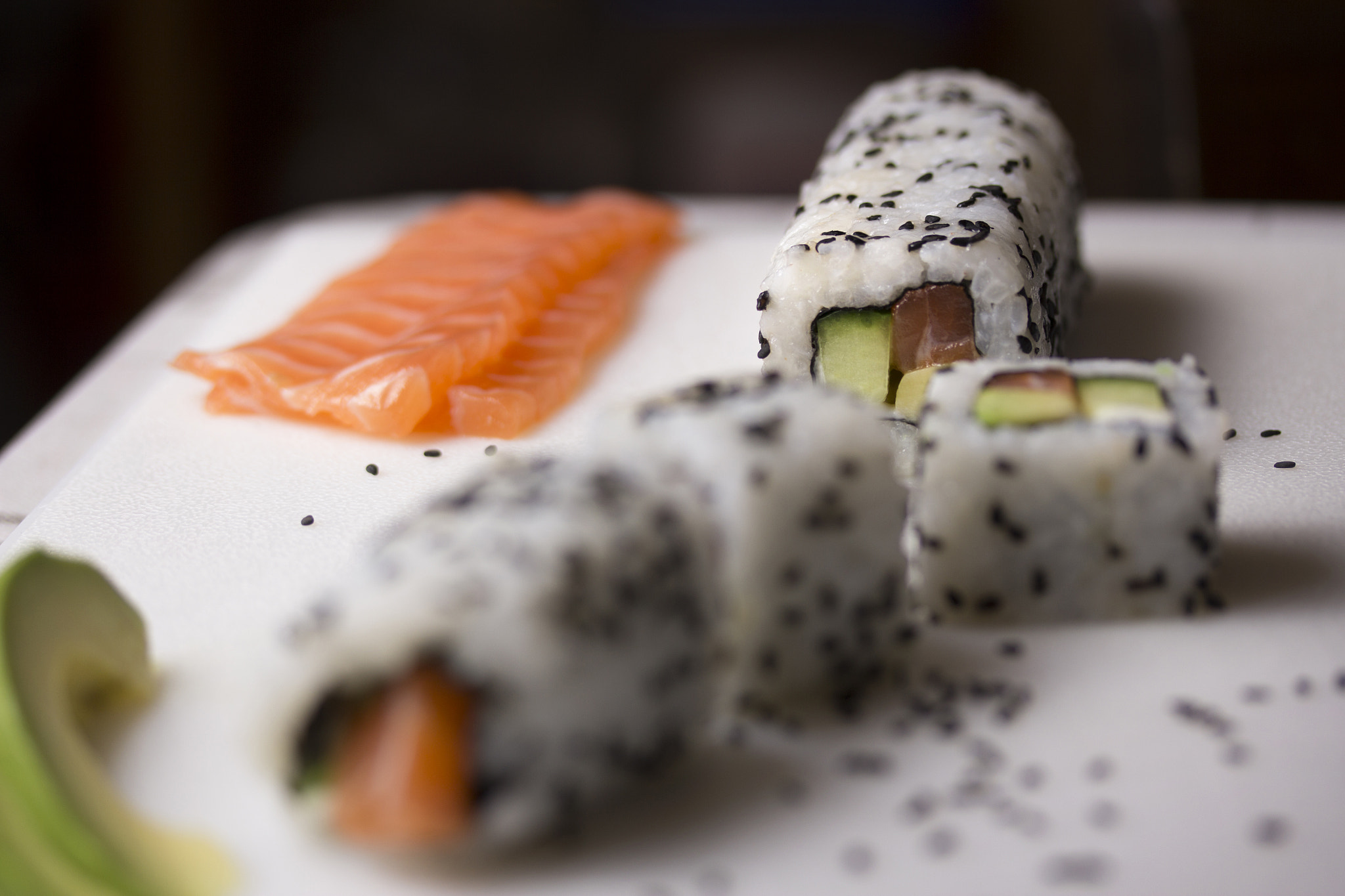 Canon EF-S 60mm F2.8 Macro USM sample photo. Sushi rolls photography
