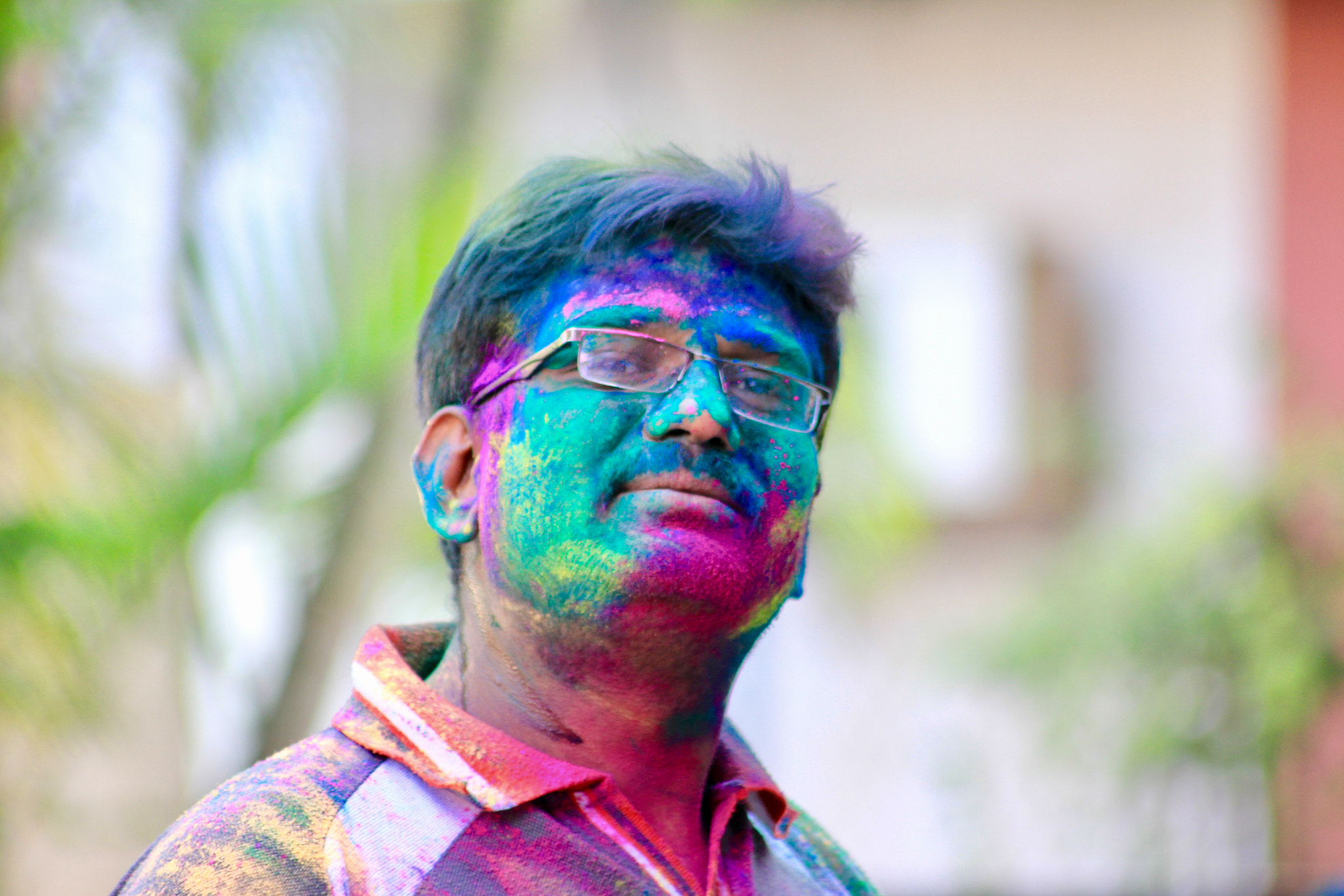 Canon EOS 550D (EOS Rebel T2i / EOS Kiss X4) + Canon 70-300mm sample photo. Festival for colors #holi photography