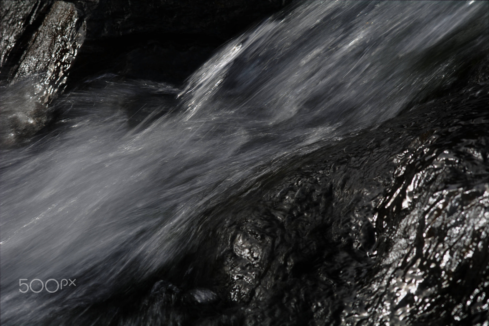 Nikon AF-Nikkor 80-200mm F2.8D ED sample photo. Timed exposure of a stream in full flow photography