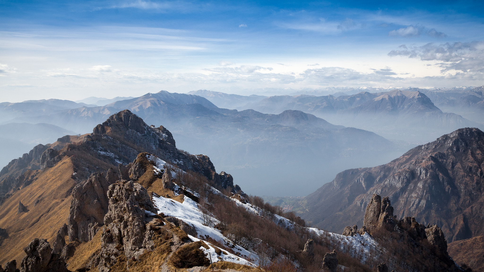 Canon EF 24-70mm F4L IS USM sample photo. Scene from rifugio rosalba, grigna photography