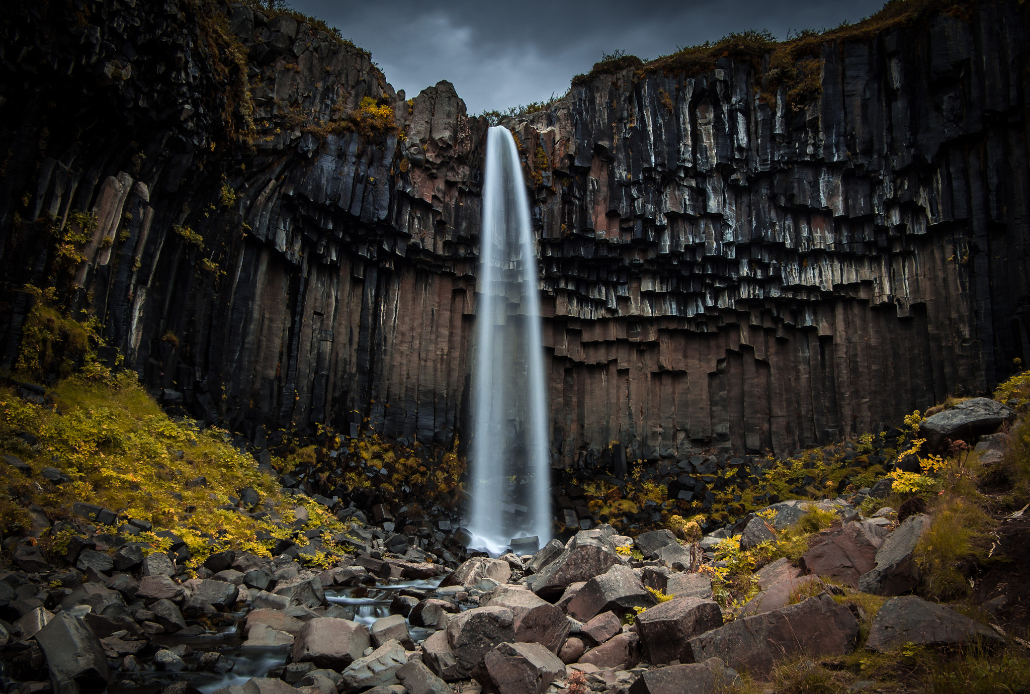 Olympus OM-D E-M5 + Panasonic Lumix G 14mm F2.5 ASPH sample photo. Svartifoss photography
