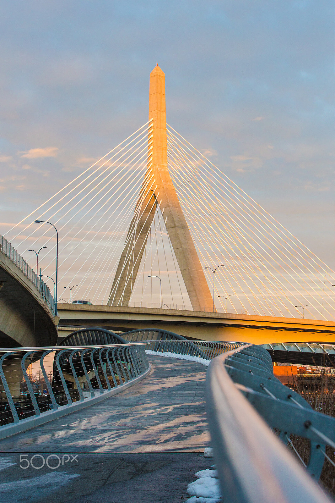 Canon EF 70-200mm F2.8L IS USM sample photo. Boston zakim bridge photography