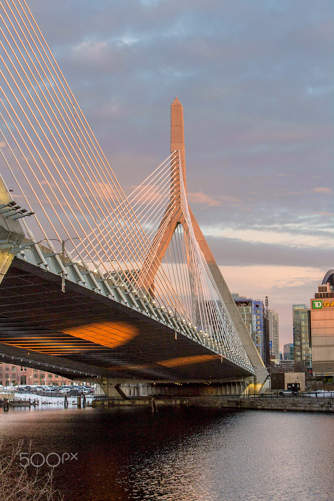Canon EF 70-200mm F2.8L IS USM sample photo. Boston zakim bridge photography
