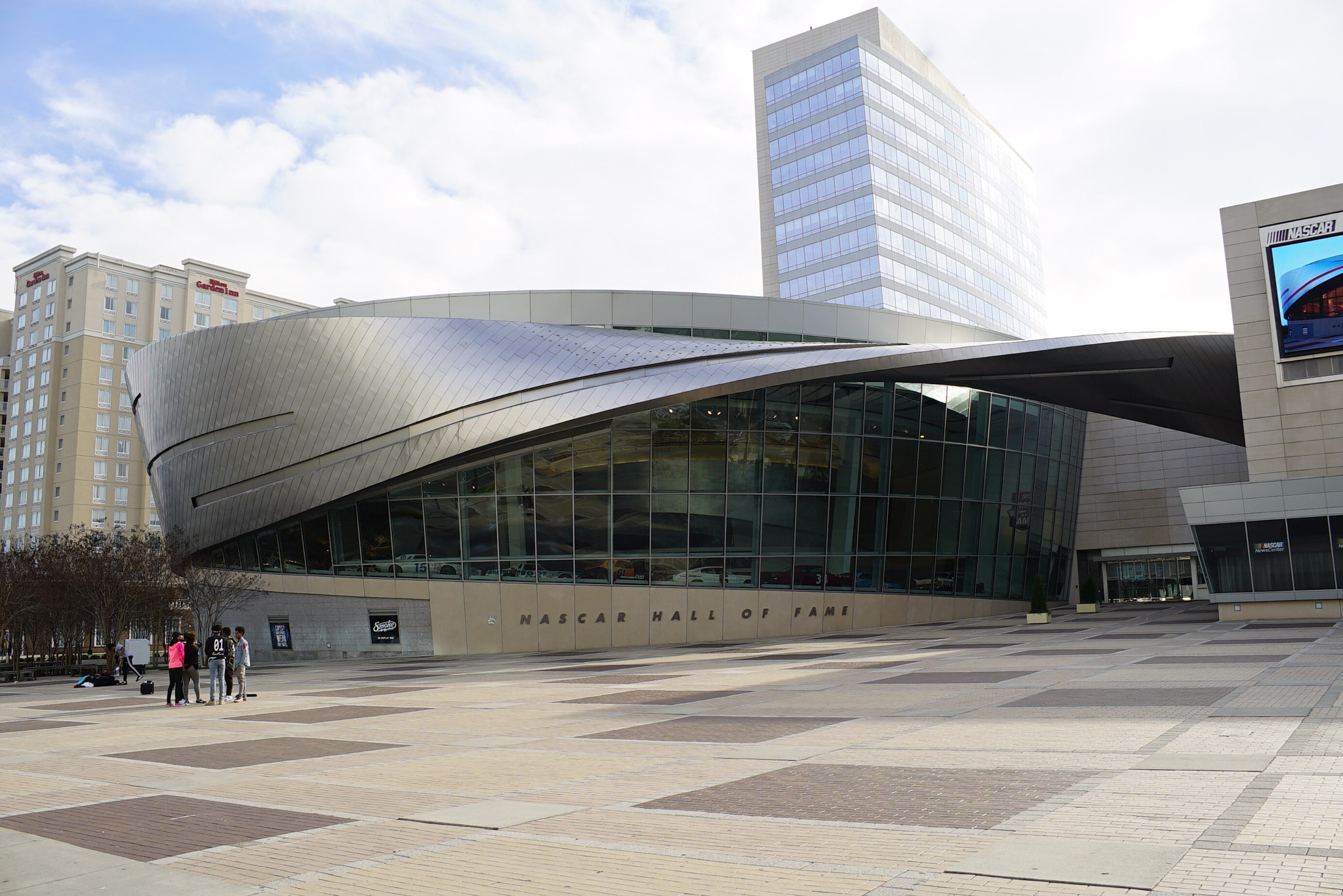 Sony 70-400mm F4-5.6 G SSM sample photo. Nascar hall of fame charlotte nc photography