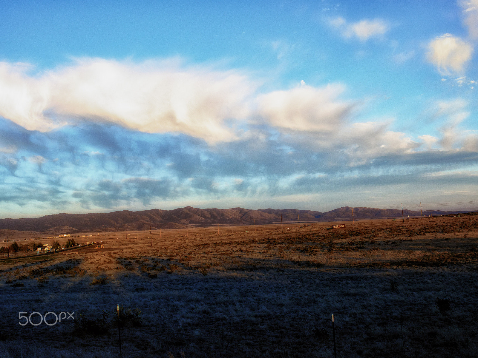 Olympus OM-D E-M5 sample photo. Open field and road photography