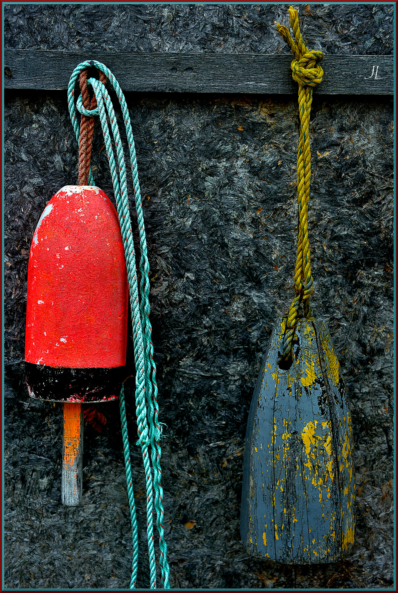 Nikon D810 sample photo. Two buoys w sig for web dsc photography
