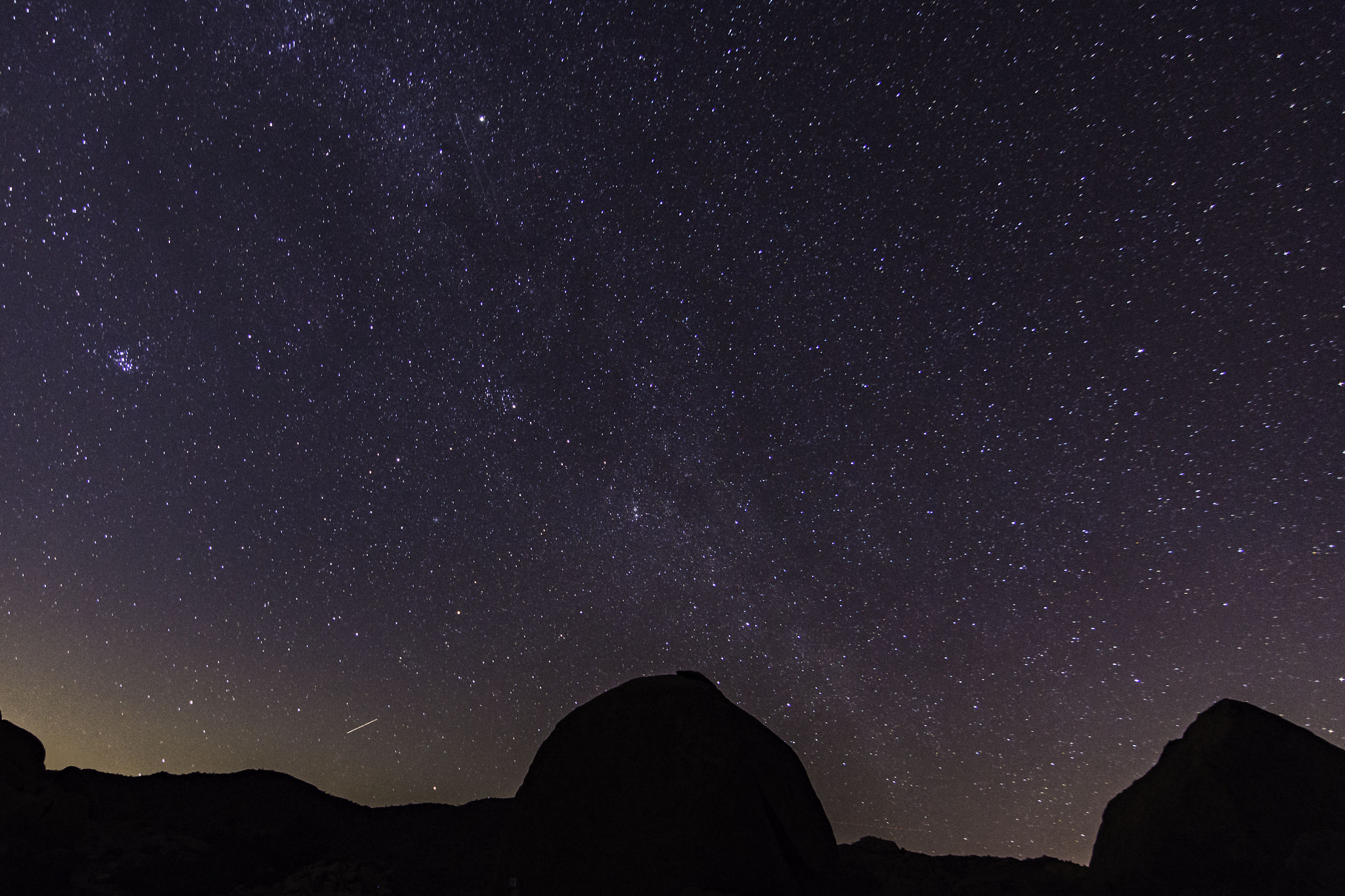 Nikon D7200 sample photo. Shooting stars over joshua tree national park photography