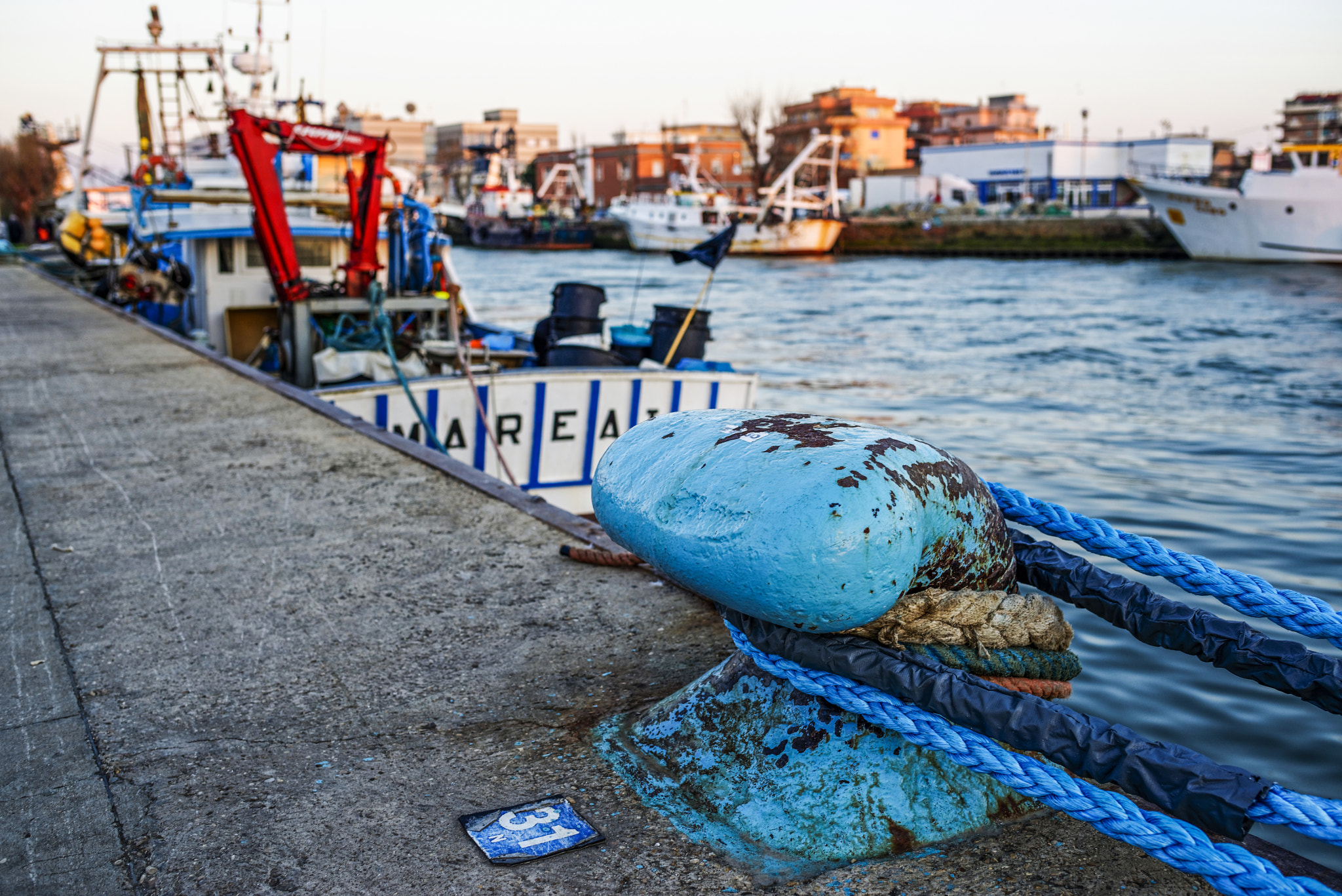 Nikon D800 + Nikon AF-S Nikkor 35mm F1.8G ED sample photo. The port of fiumicino photography