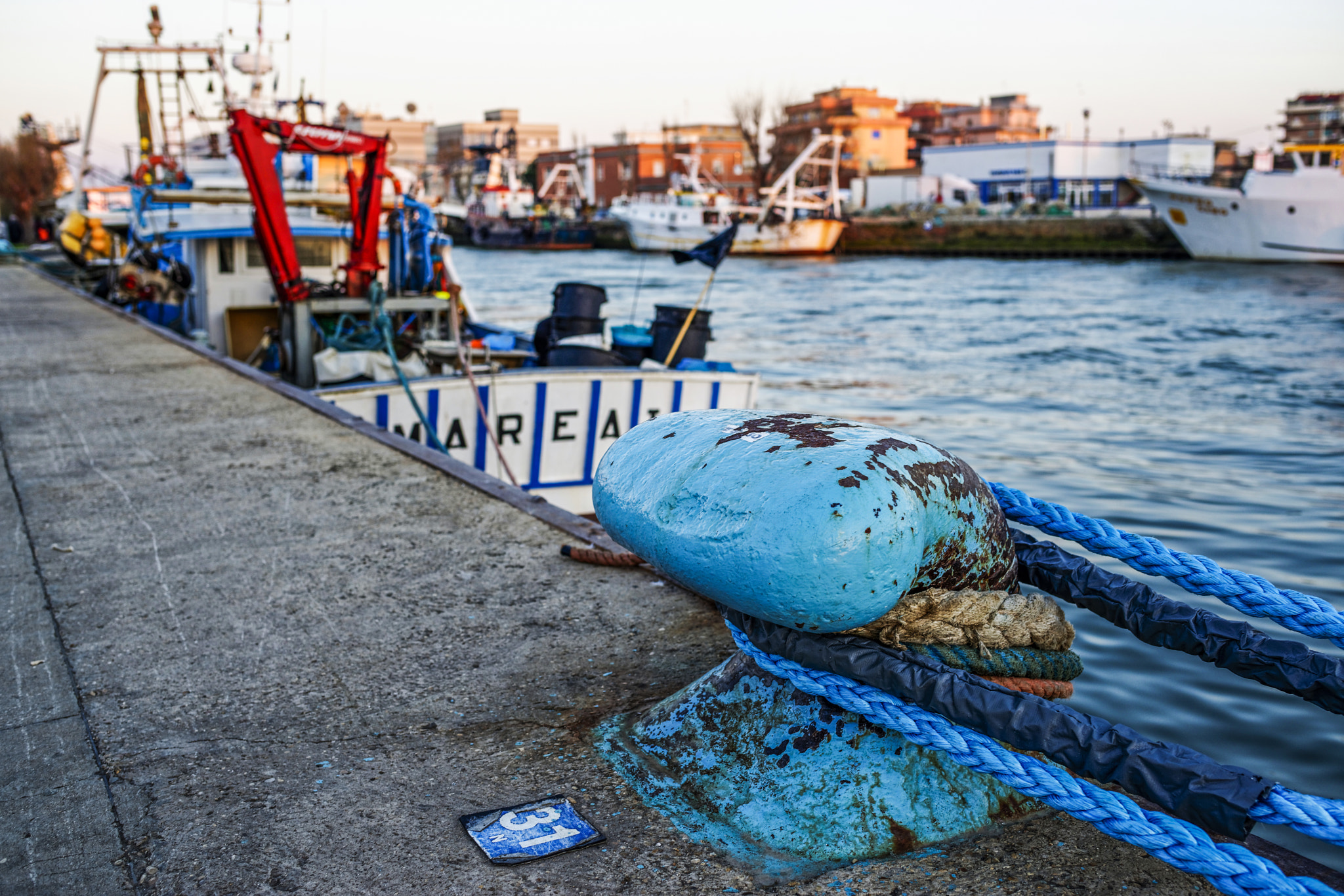 Nikon AF-S Nikkor 35mm F1.8G ED sample photo. The port of fiumicino photography