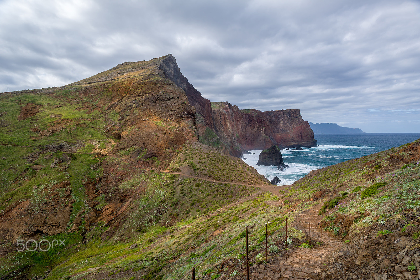 Nikon D3S sample photo. Madeira island hiking path in a beautiful volcanic landscape. photography
