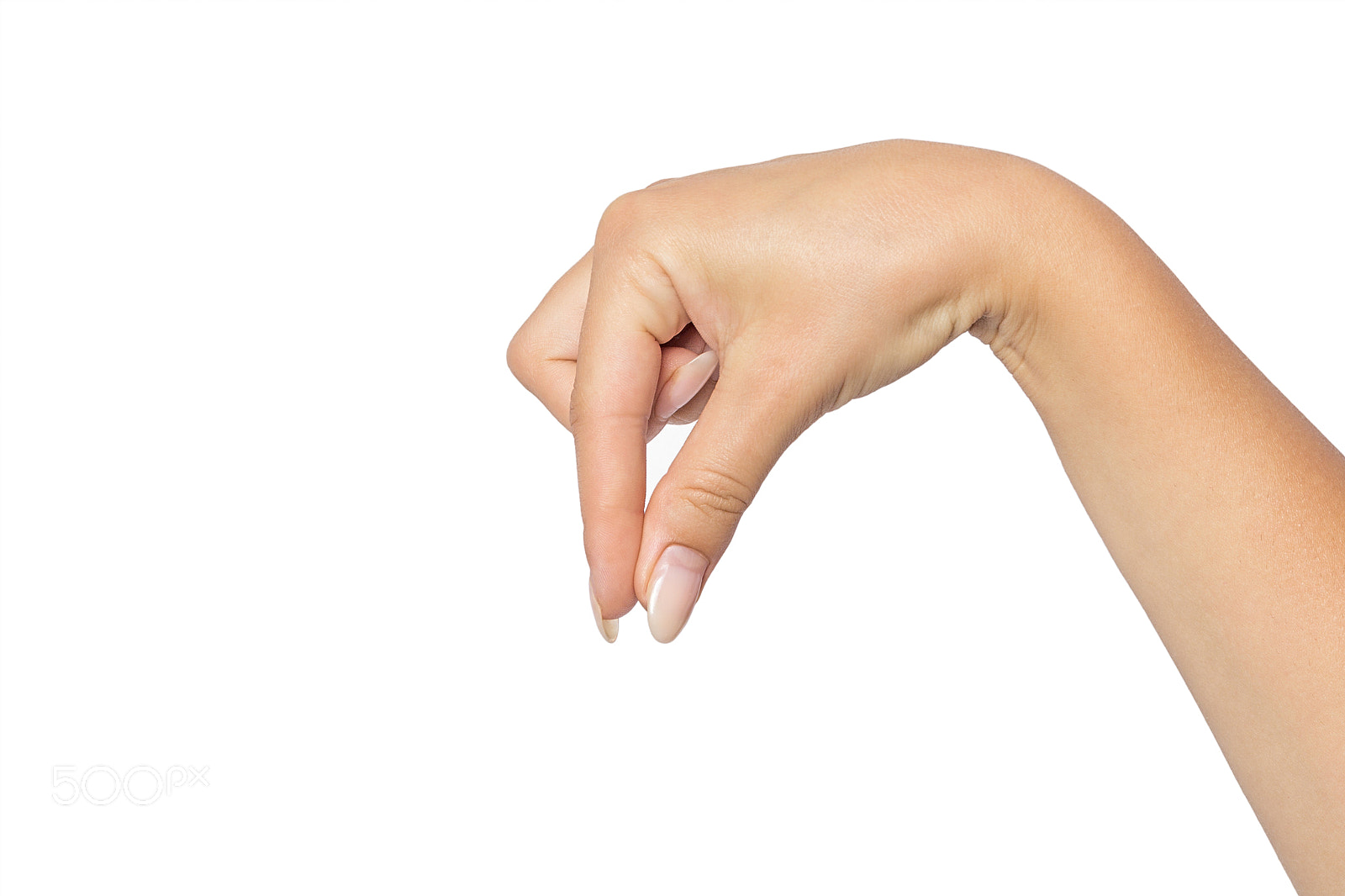 Canon EOS 60D sample photo. Woman hand on white background photography
