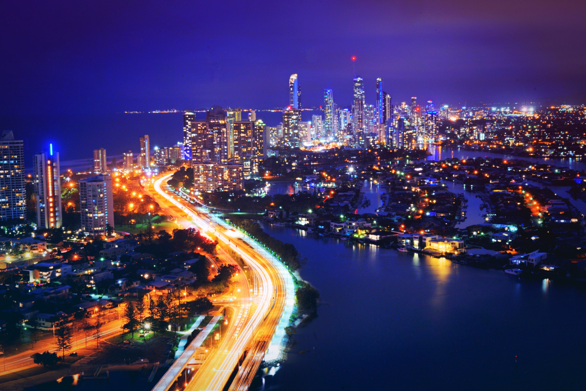 Sony FE 24-70mm F2.8 GM sample photo. Goldcoast  night photography