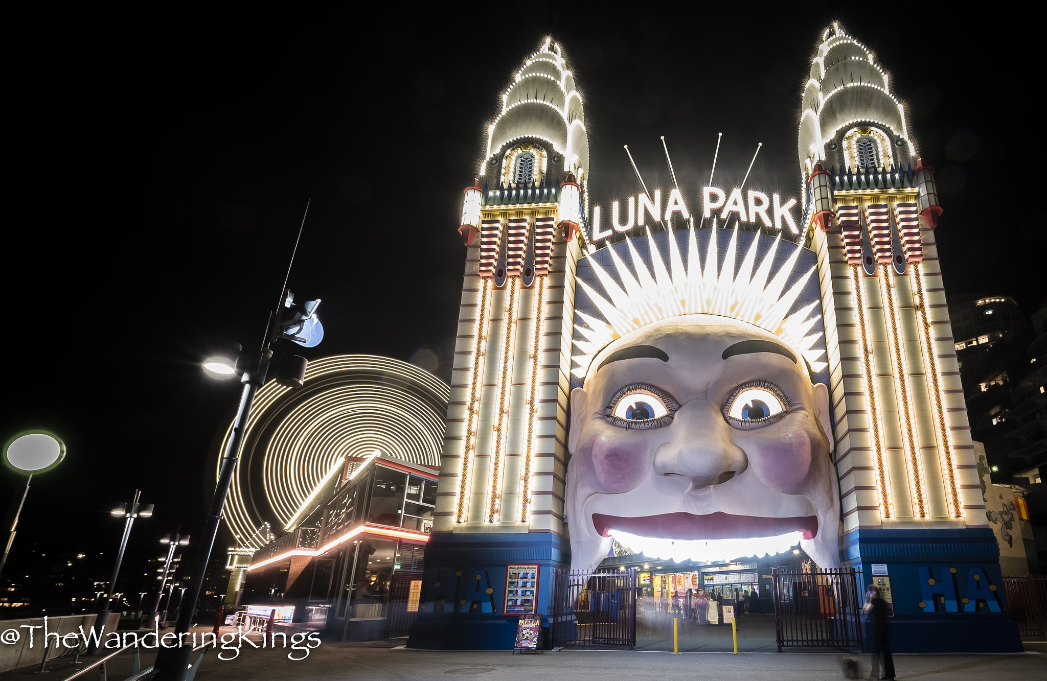 Nikon D810 + Sigma 10-20mm F3.5 EX DC HSM sample photo. Luna park sydney photography