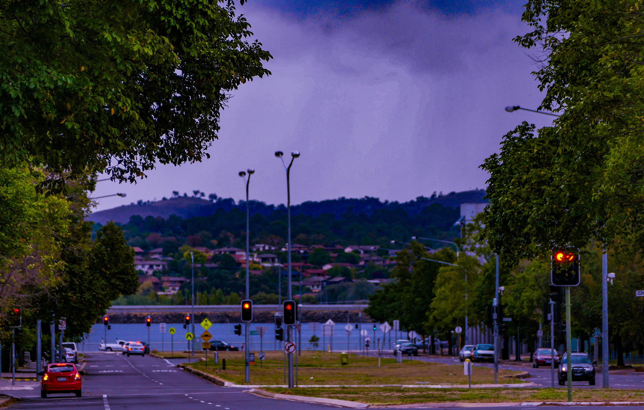 Panasonic DMC-GM1S sample photo. Rain from afar - belconnen, canberra, australia photography