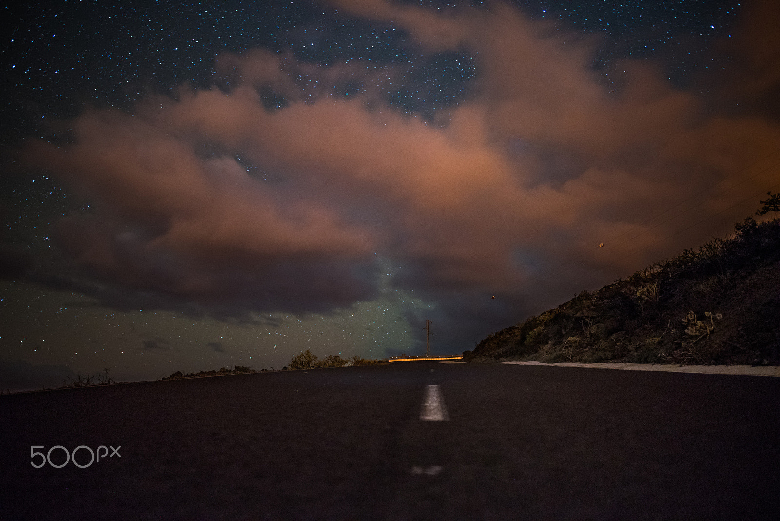 Nikon AF-S Nikkor 20mm F1.8G ED sample photo. Starry road photography