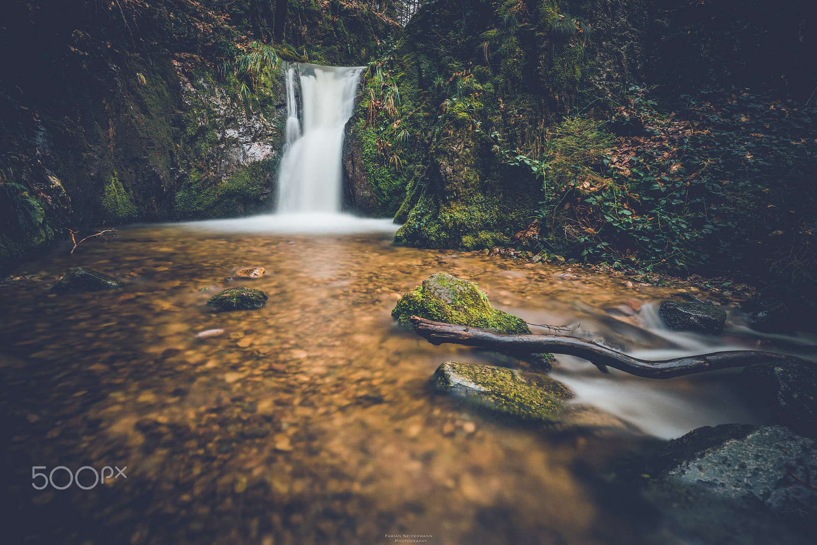 Sony a7R sample photo. Waterfall blackforest photography