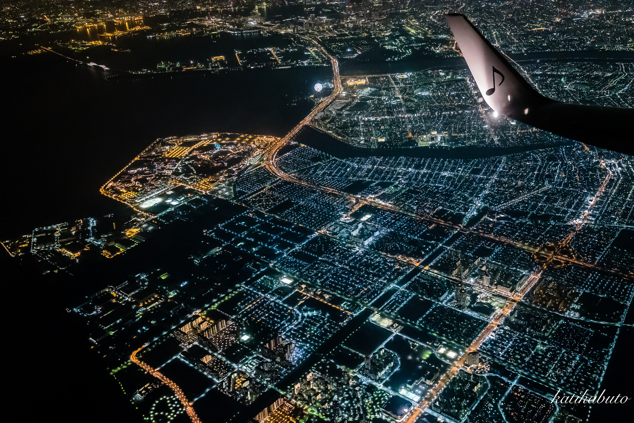 Sony a7S sample photo. Night view from the tokyo sky photography