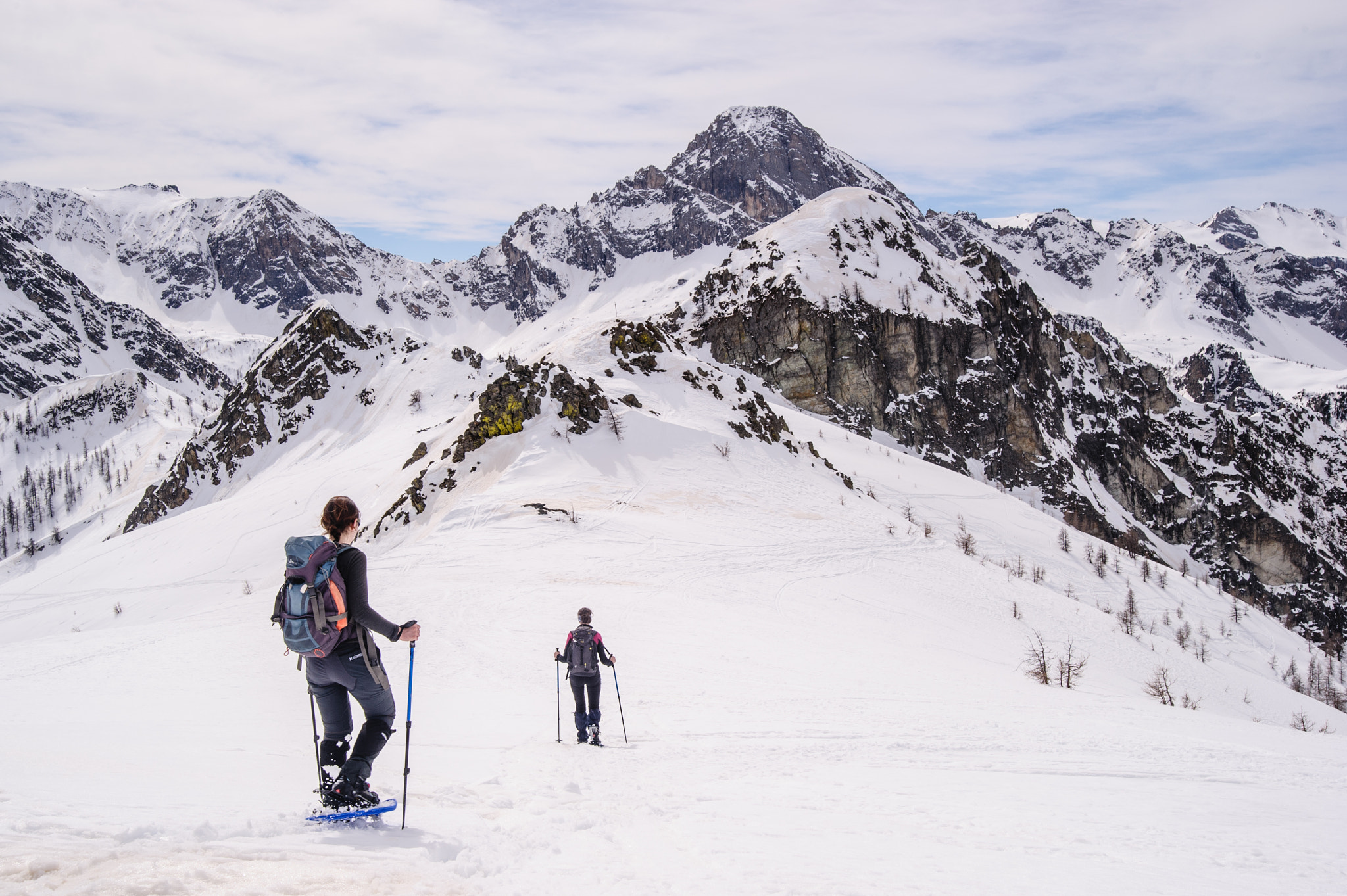 Nikon D700 sample photo. Snowshoeing along giobert ridge photography