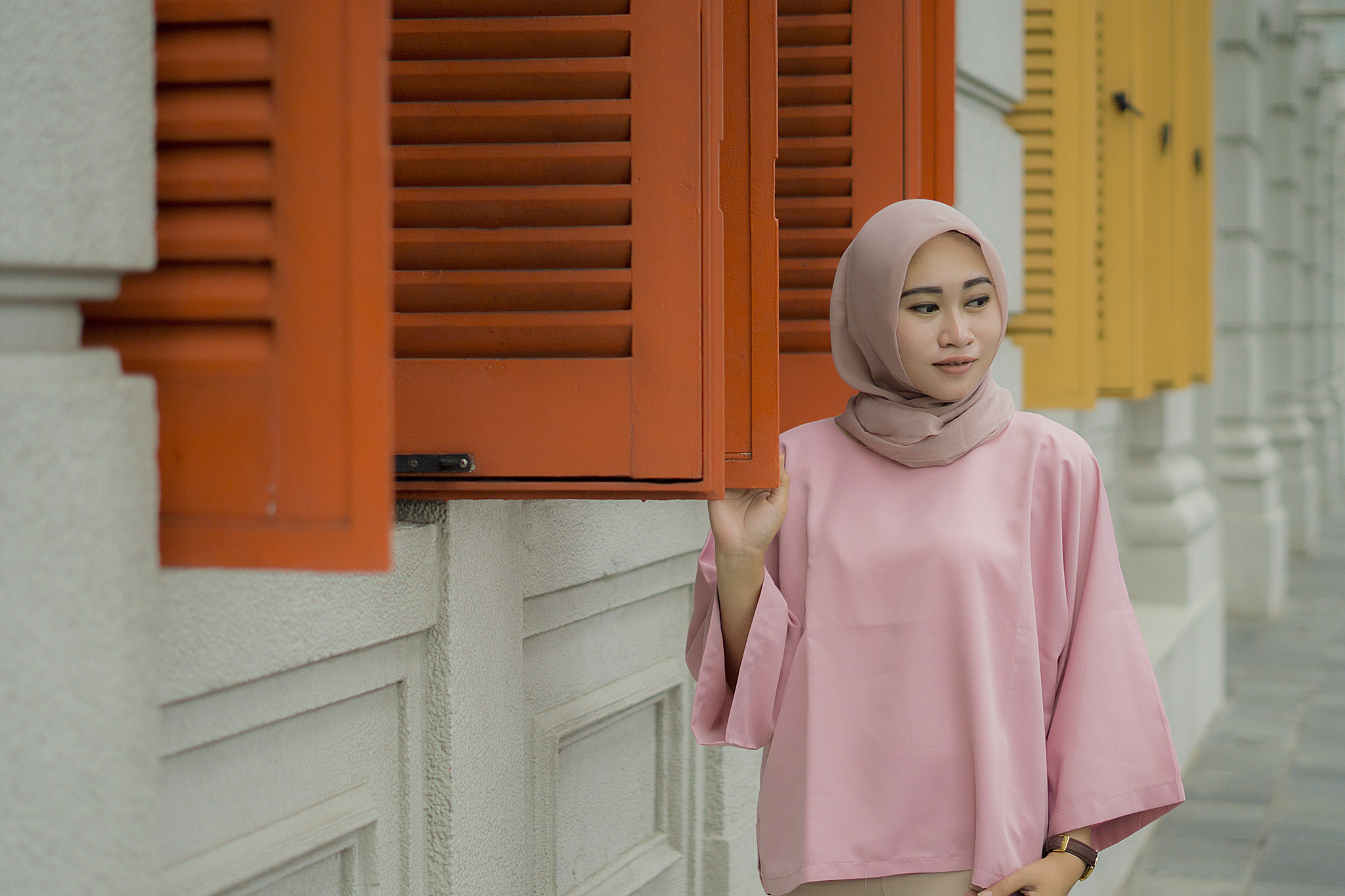 Sony FE 50mm F1.8 sample photo. Hijab clarke singapore photography