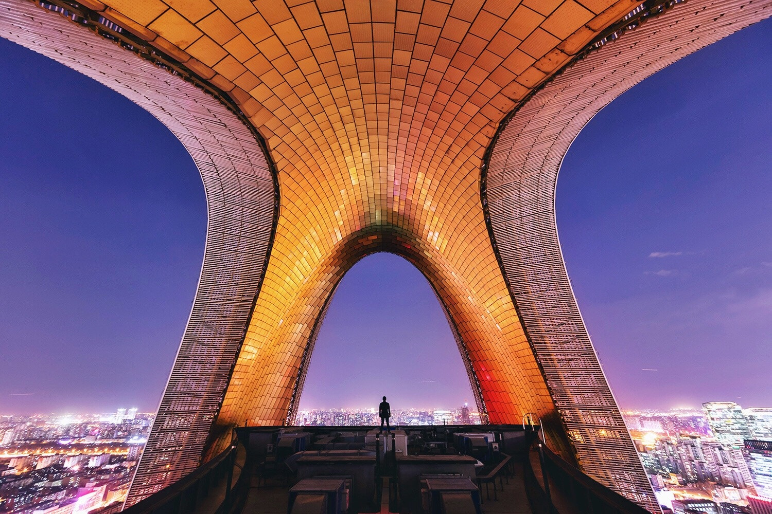 Canon EF 16-35mm F2.8L II USM sample photo. On the top of city photography