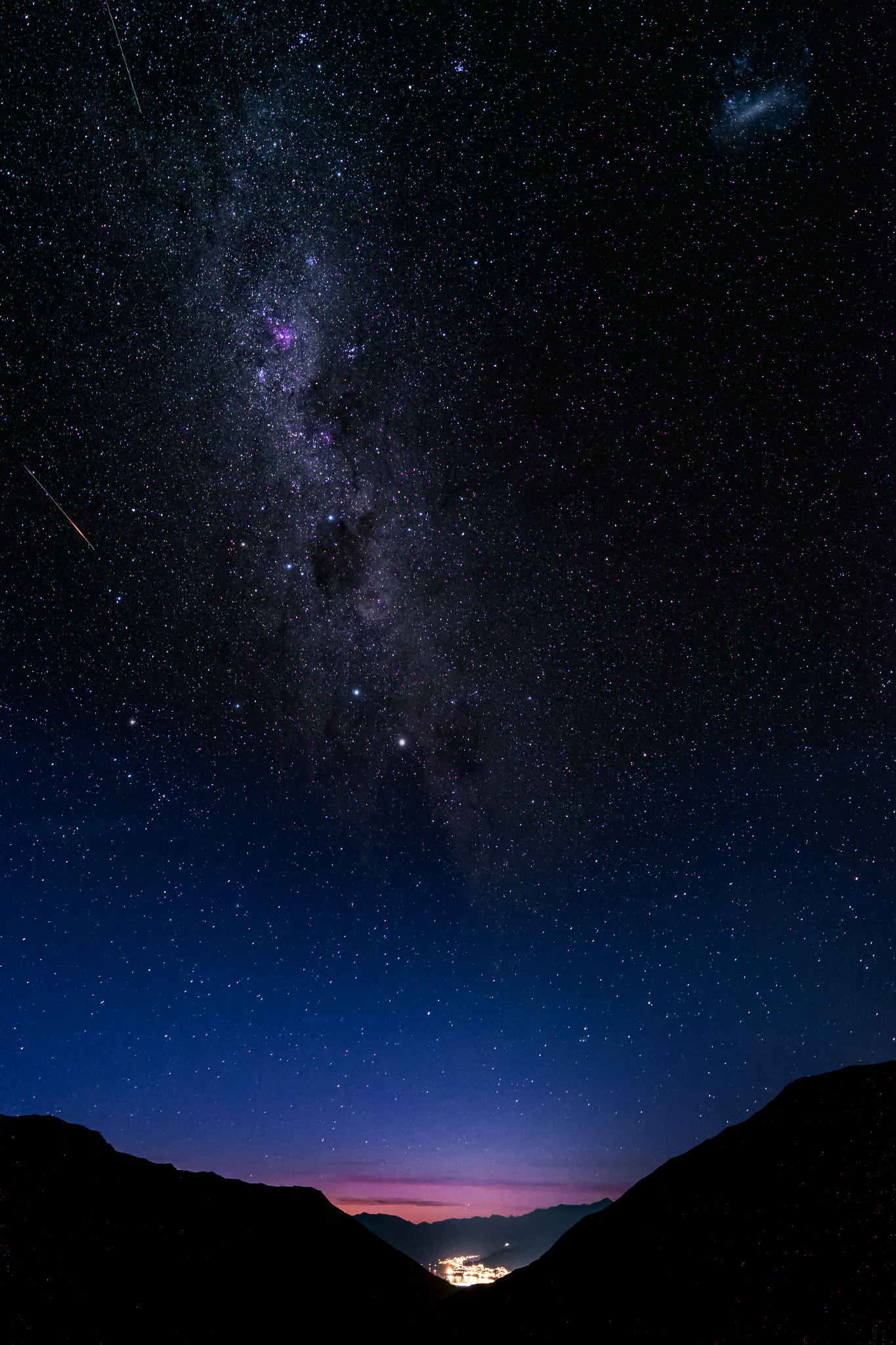 Fujifilm X-T1 sample photo. Milky way over queenstown photography