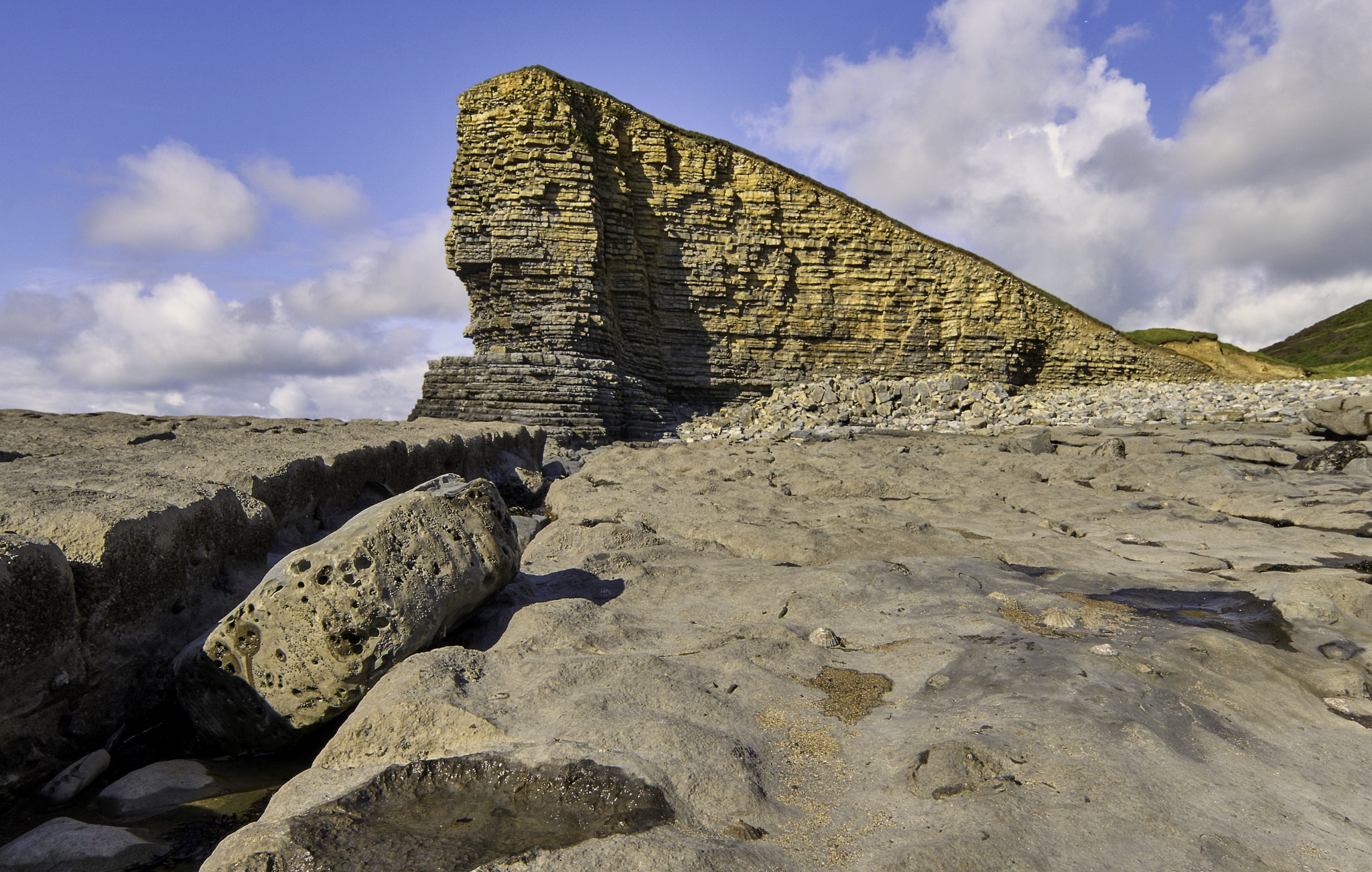 Sony a7 + Sony DT 50mm F1.8 SAM sample photo. Nash point, south wales photography