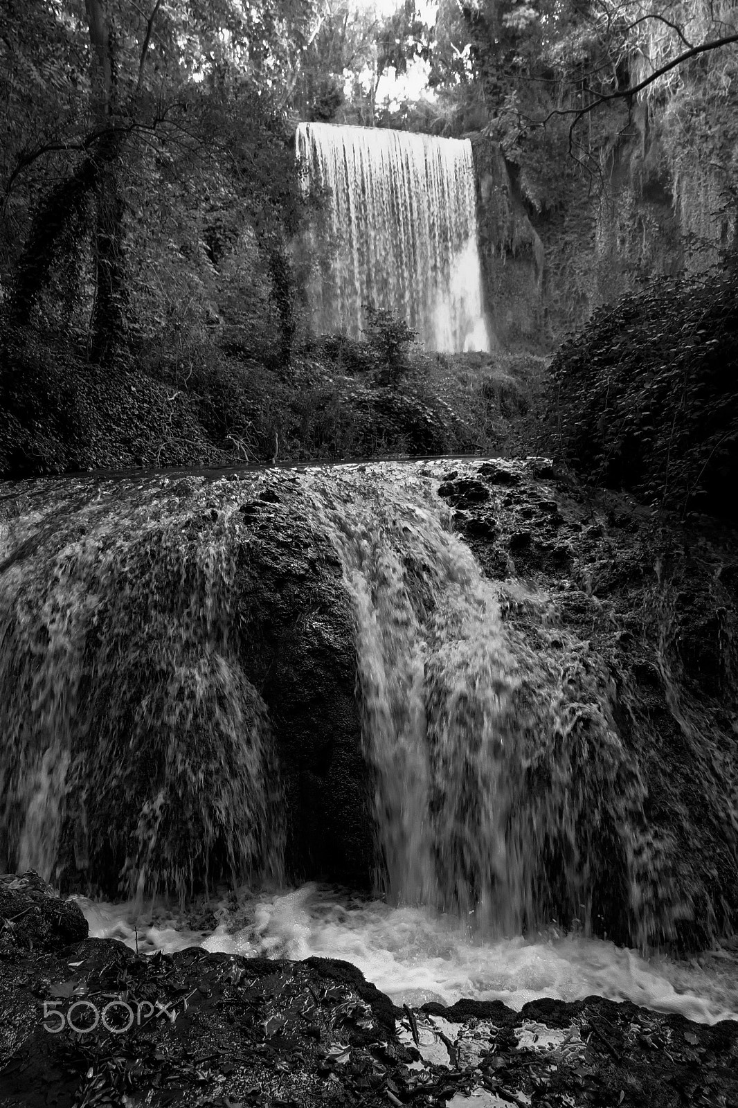 Fujifilm XC 16-50mm F3.5-5.6 OIS sample photo. Waterfall in forest photography