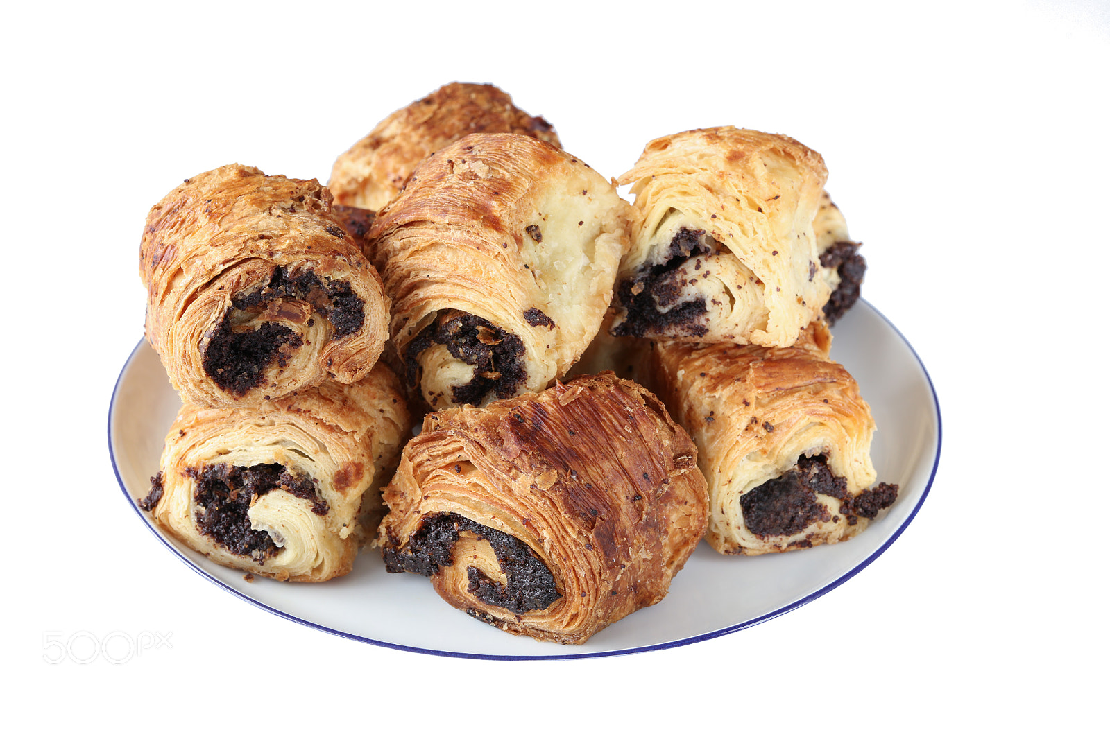Canon EF 100mm F2.8L Macro IS USM sample photo. Sweet rolls with poppy seeds on a white porcelain plate photography