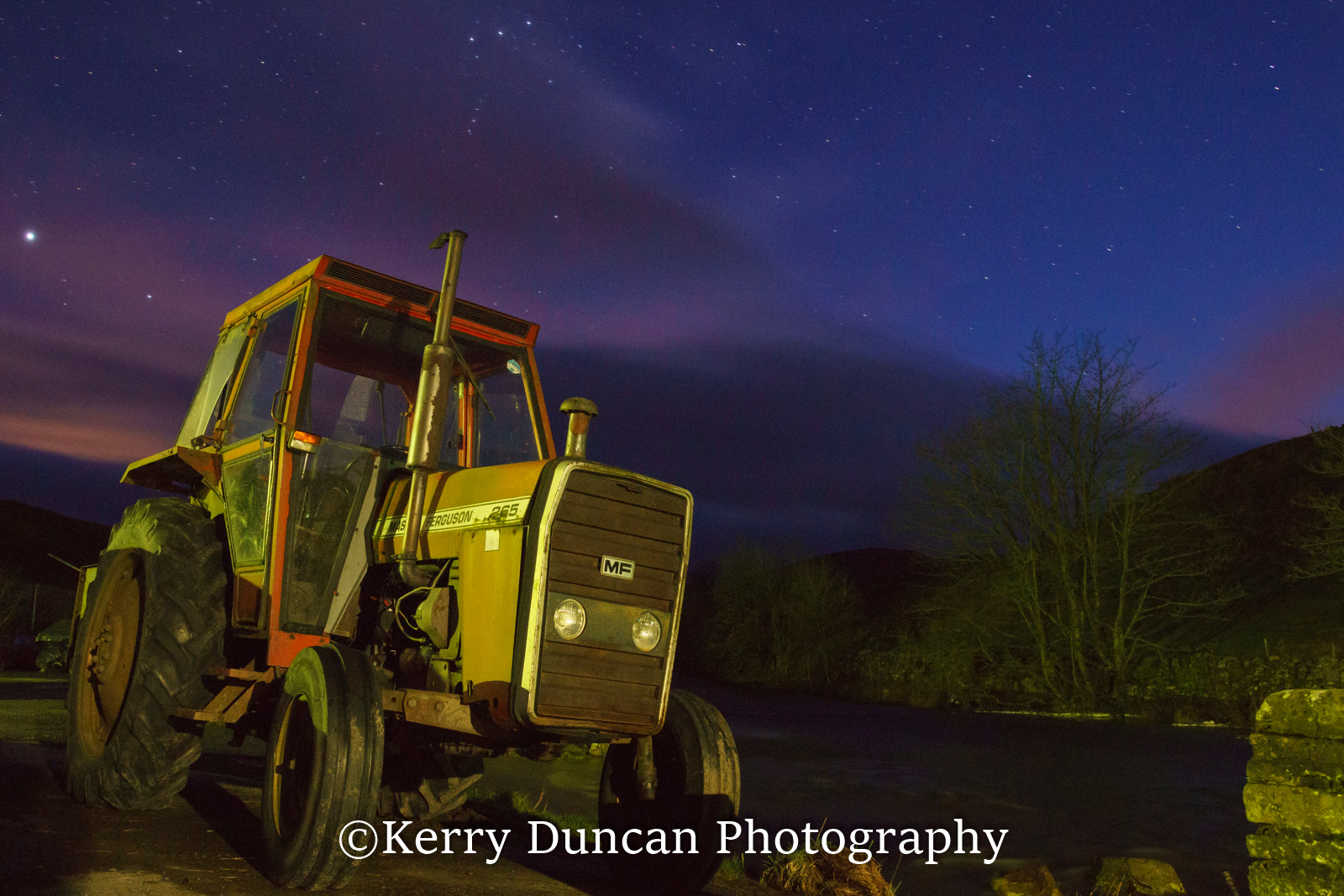 17-50mm F2.8 sample photo. Night tractor photography