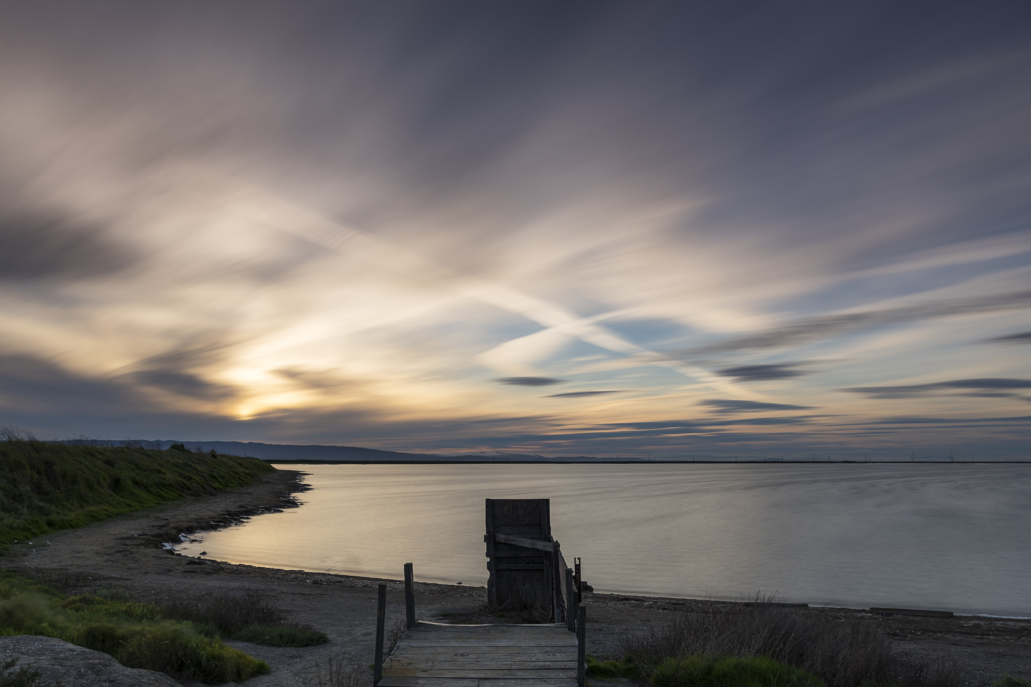 Sony a6300 + Canon EF 17-40mm F4L USM sample photo. Alviso marina county park sunset photography