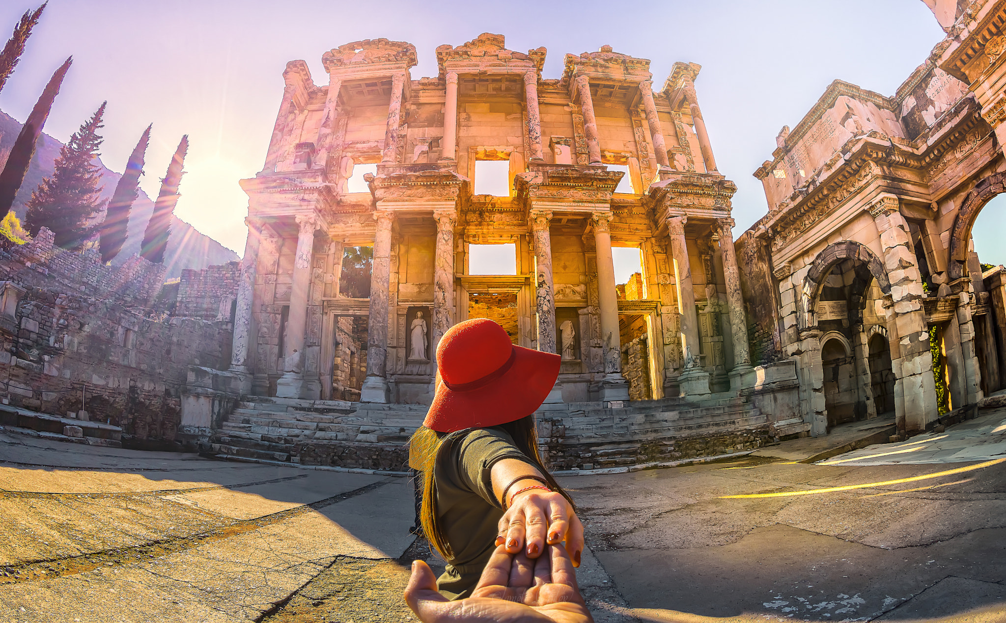 Canon EF 8-15mm F4L Fisheye USM sample photo. The ancient city of ephesus. photography