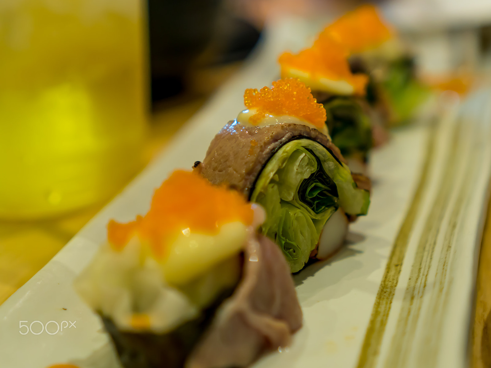 Sony E 35mm F1.8 OSS sample photo. Sushi photography
