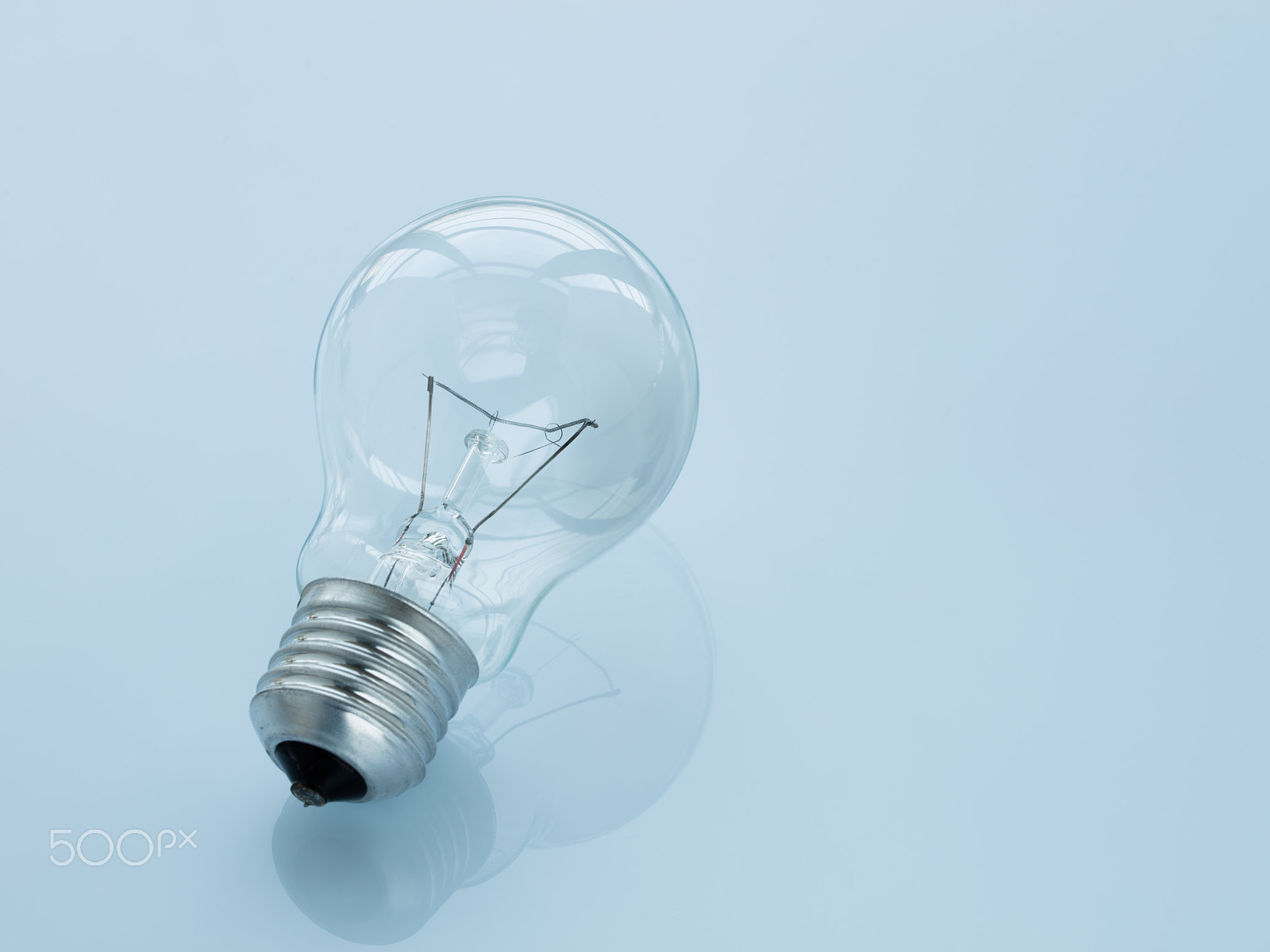 Canon EOS 5DS R + Canon EF 100mm F2.8L Macro IS USM sample photo. Light bulb on light blue background. photography