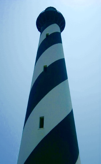 Nikon D1X sample photo. Hatteras light, north carolina, usa photography