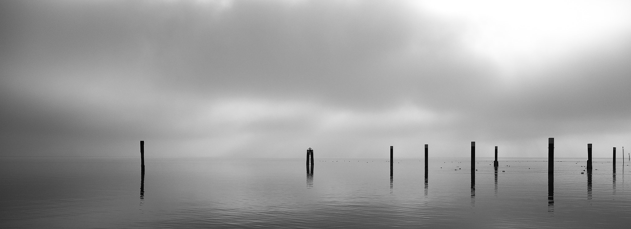 Tamron 14-150mm F3.5-5.8 Di III sample photo. Foggy day on the lake photography