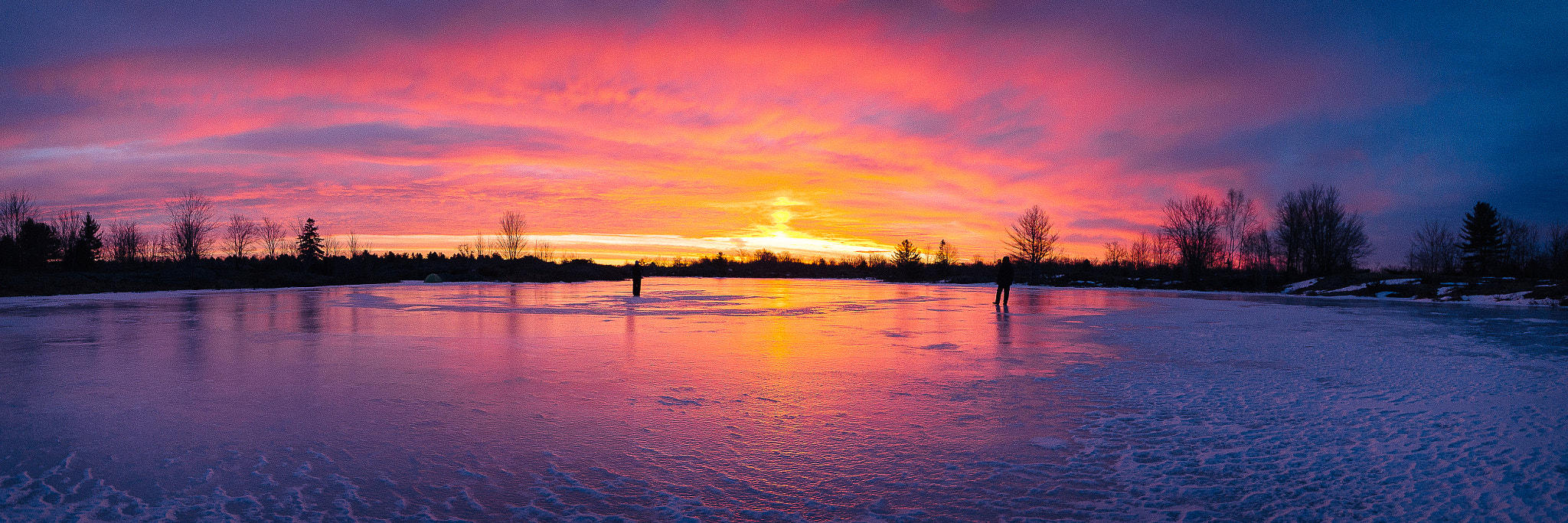 Sigma 12-24mm F4.5-5.6 II DG HSM sample photo. Sunrise on a cloudy winter day photography