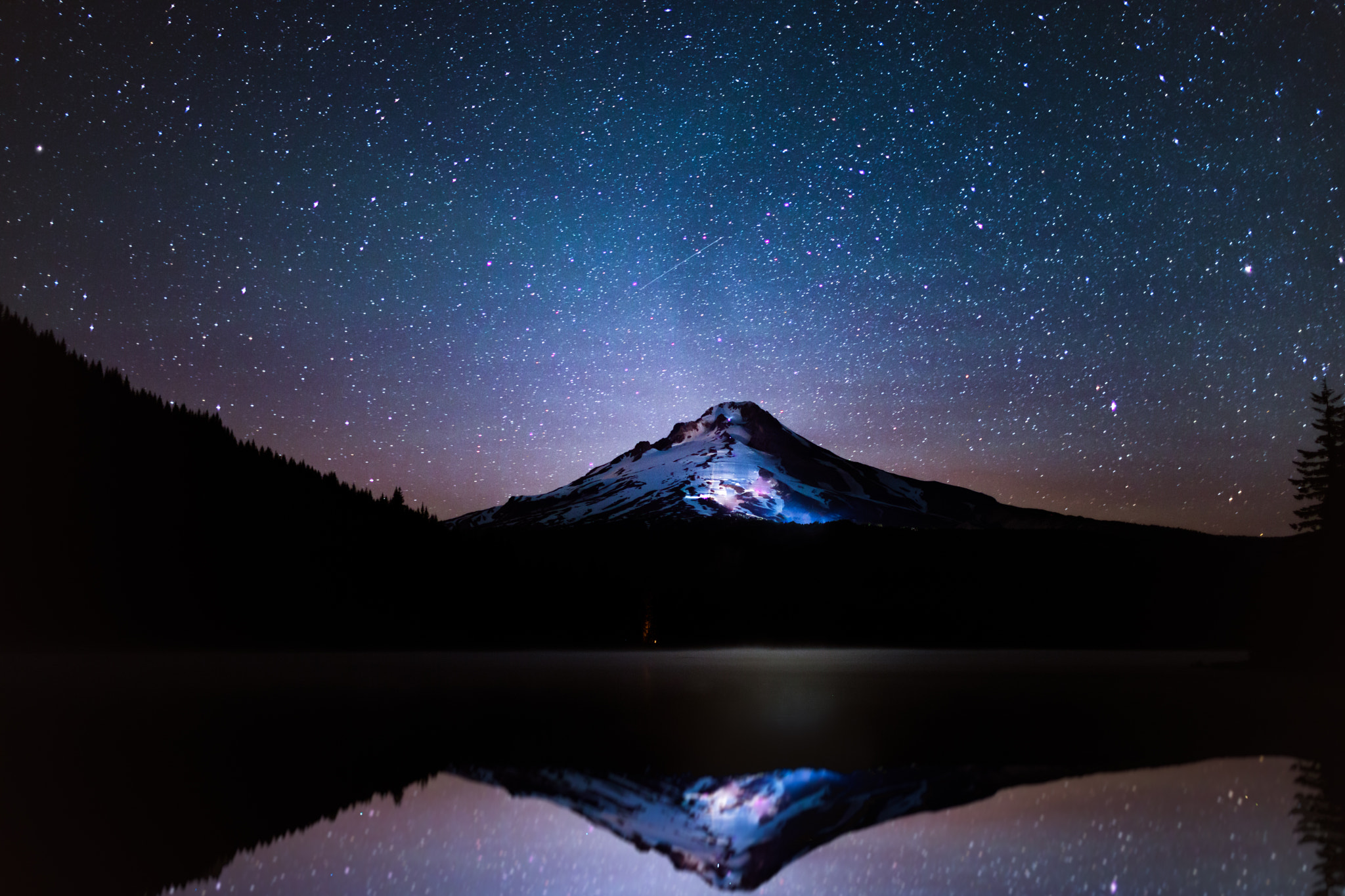 Canon EOS 5D Mark II sample photo. Mt. hood and trillium lake, oregon photography