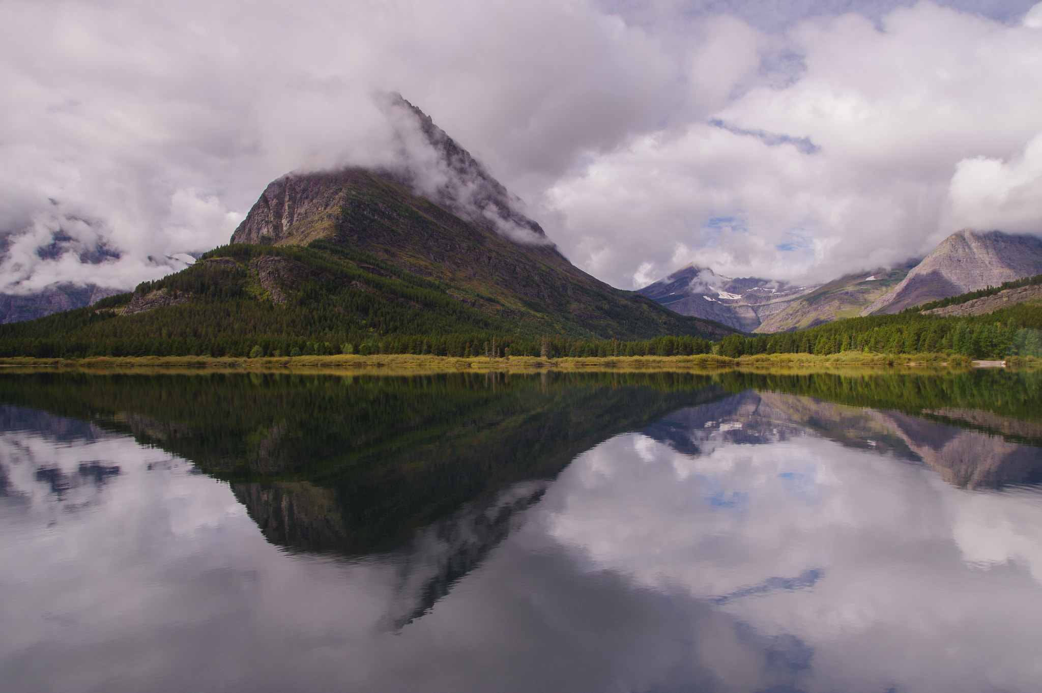 Pentax K-3 sample photo. Swiftcurrent lake, glacier national park photography
