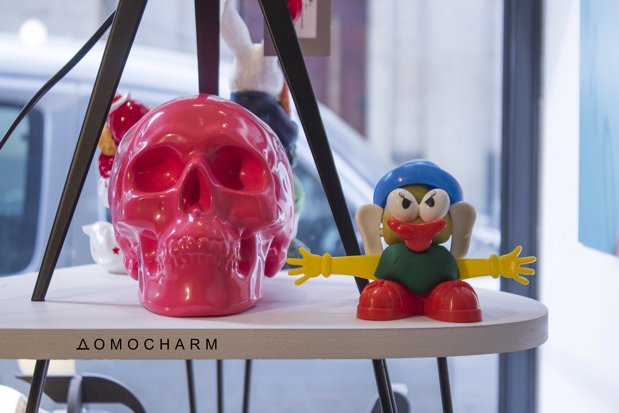 Canon EF-S 18-55mm F3.5-5.6 IS sample photo. Skull and toy photography