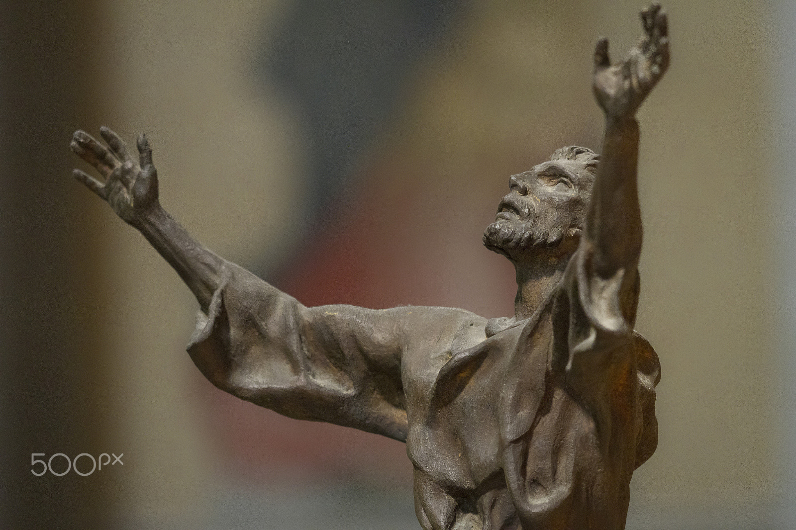 Canon EOS 7D sample photo. Statue of christ with outstretched arms photography