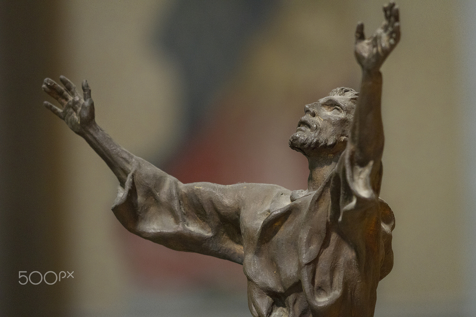 Canon EOS 7D + Canon EF 70-200mm F4L IS USM sample photo. Statue of christ with outstretched arms photography