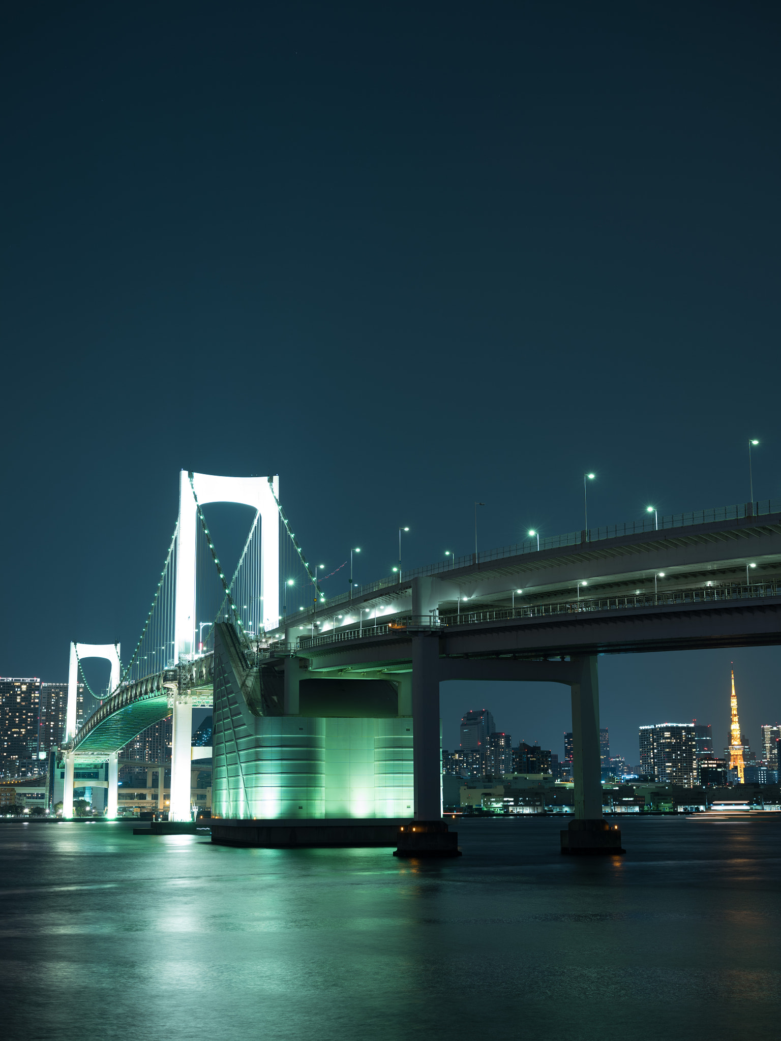 Fujifilm GFX 50S + Fujifilm GF 63mm F2.8 R WR sample photo. Rainbow night and tokyo tower photography