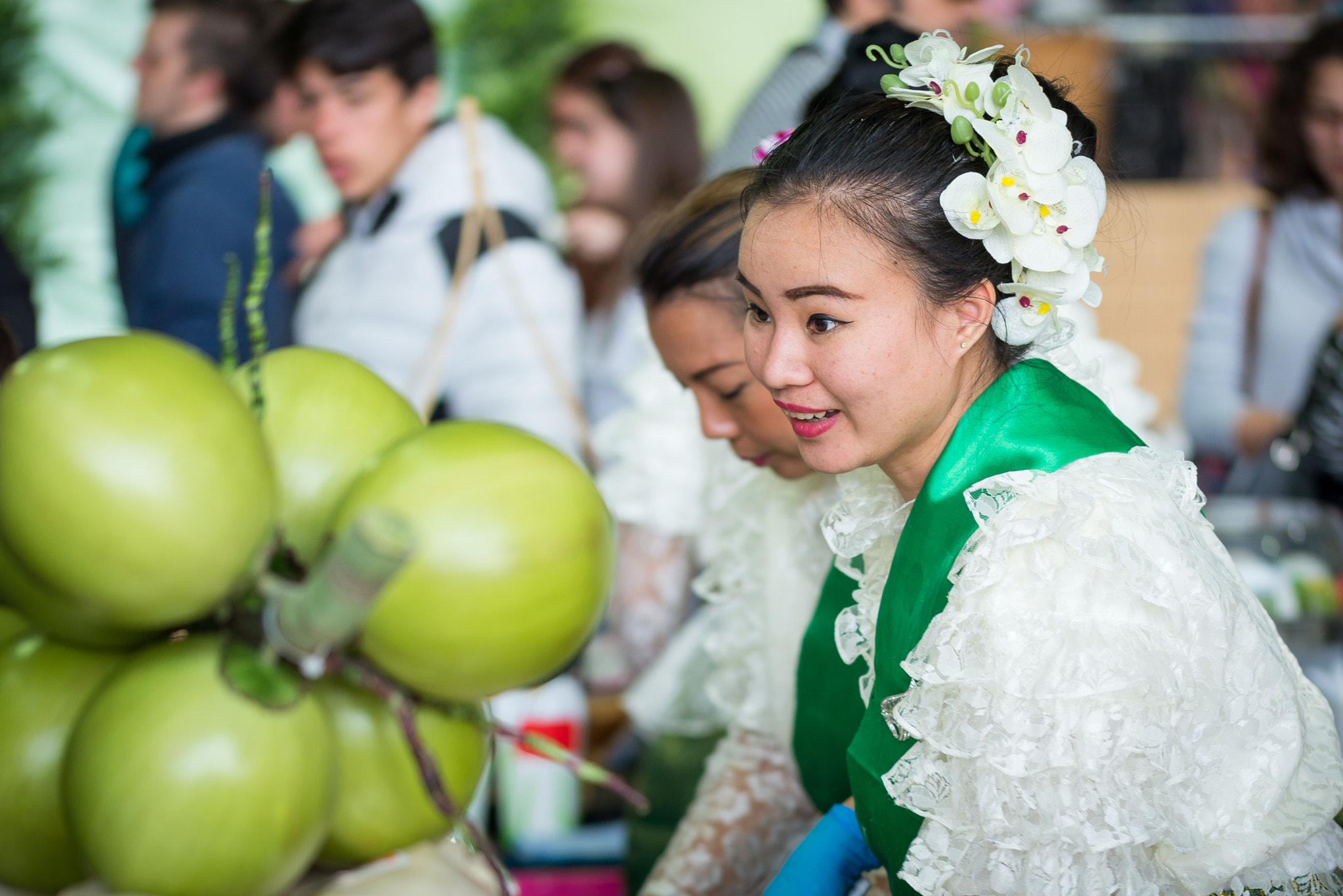 Sigma 105mm F2.8 EX DG OS HSM sample photo. Coconut girl photography