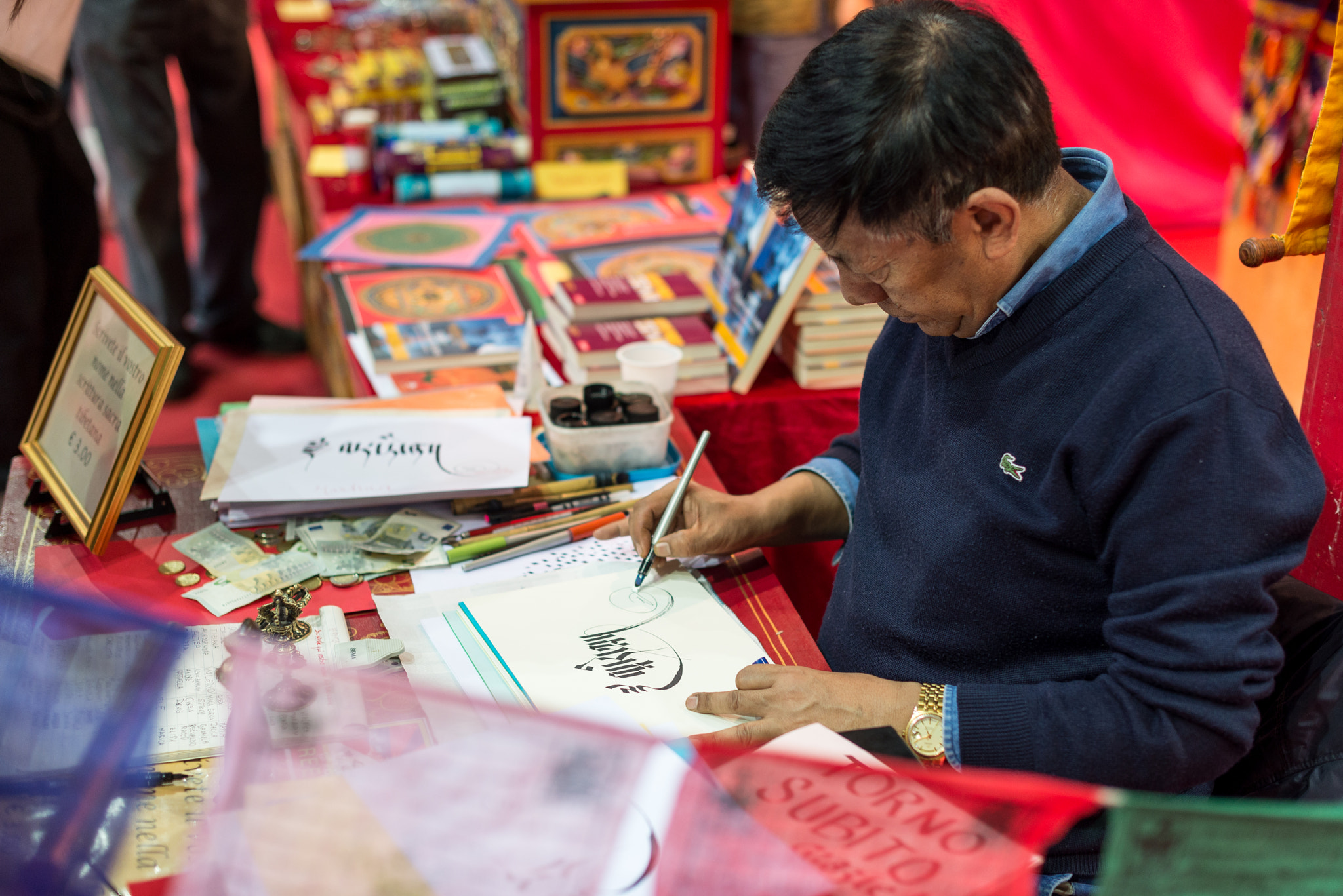 Nikon D600 + Nikon AF-S Nikkor 50mm F1.4G sample photo. Tibetan traditional calligraphy photography