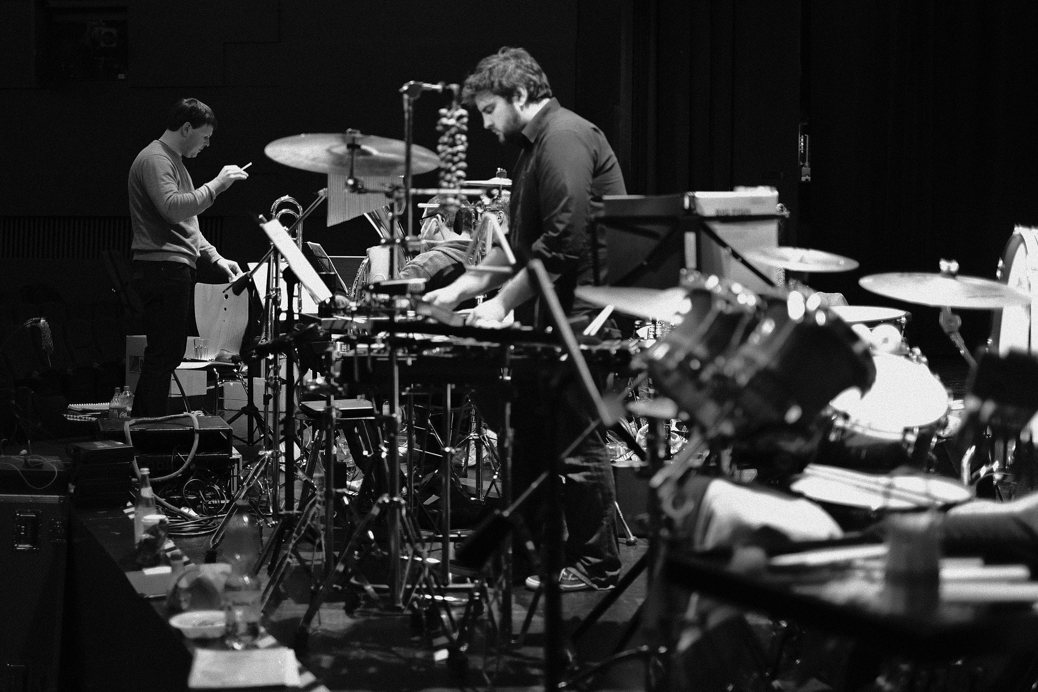Fujifilm X-T2 + Fujifilm XF 35mm F1.4 R sample photo. Percussion during jumu rehearsal photography