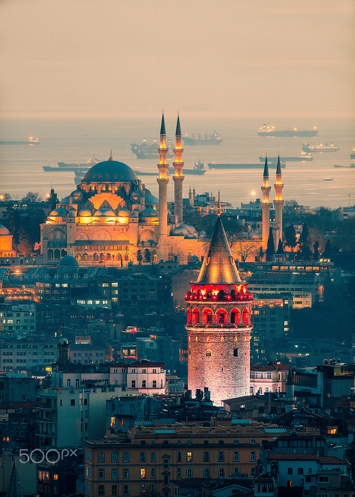 Canon EOS-1D X Mark II + Canon EF 70-200mm F2.8L IS II USM sample photo. Galata tower photography